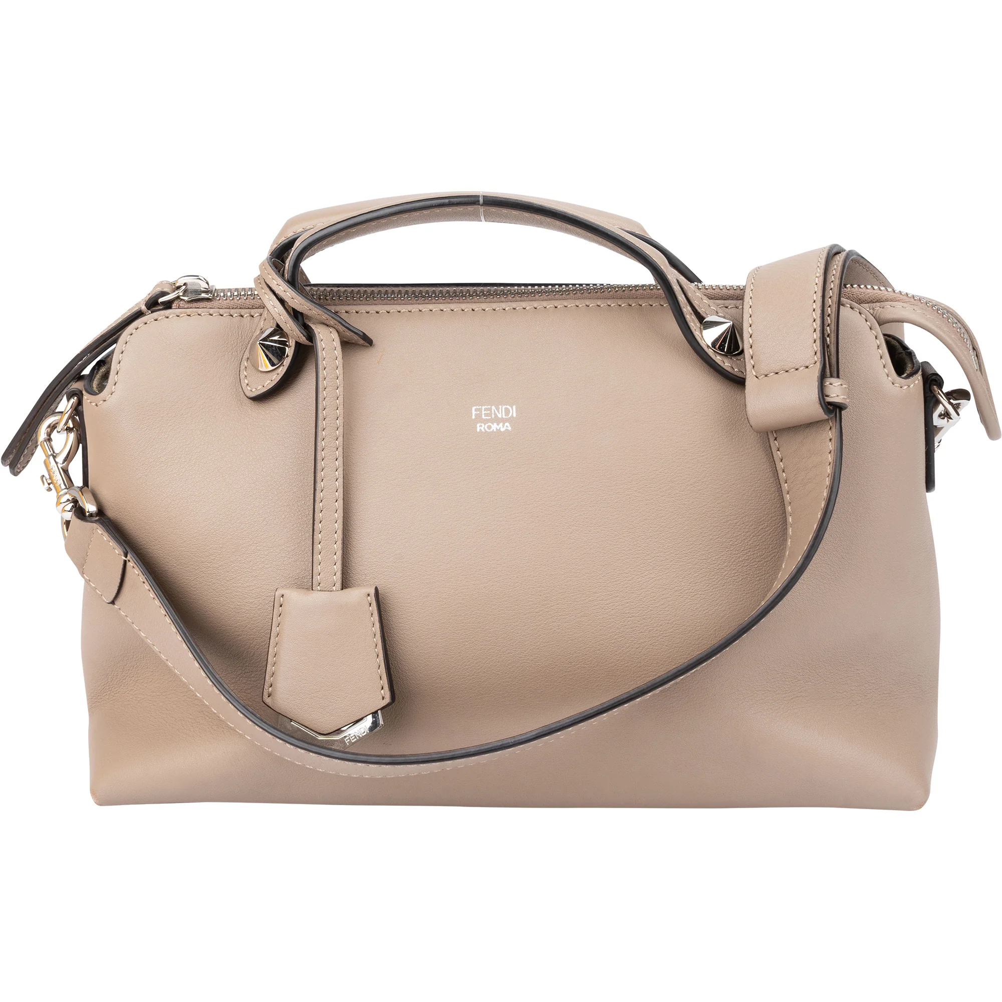 Fendi Taupe Leather By The Way Handbag