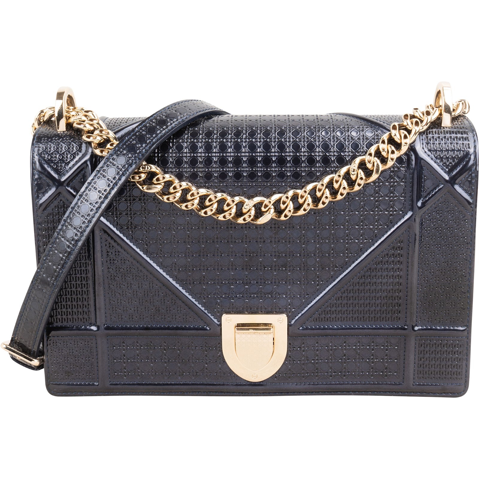 Christian Dior - Metallic Diorama Flap Crossbody Bag