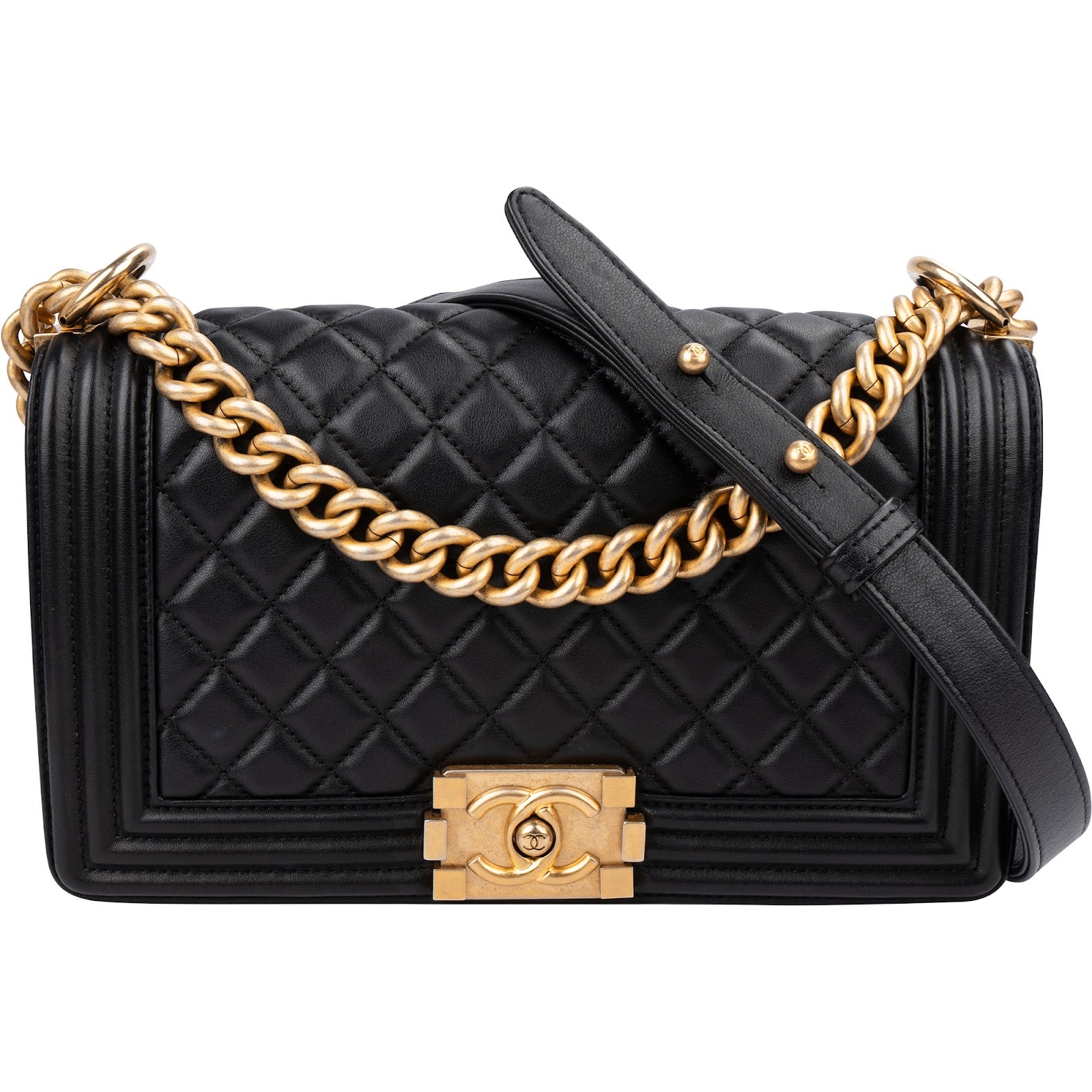 Chanel - Single Flap Medium Boy Crossbody Bag