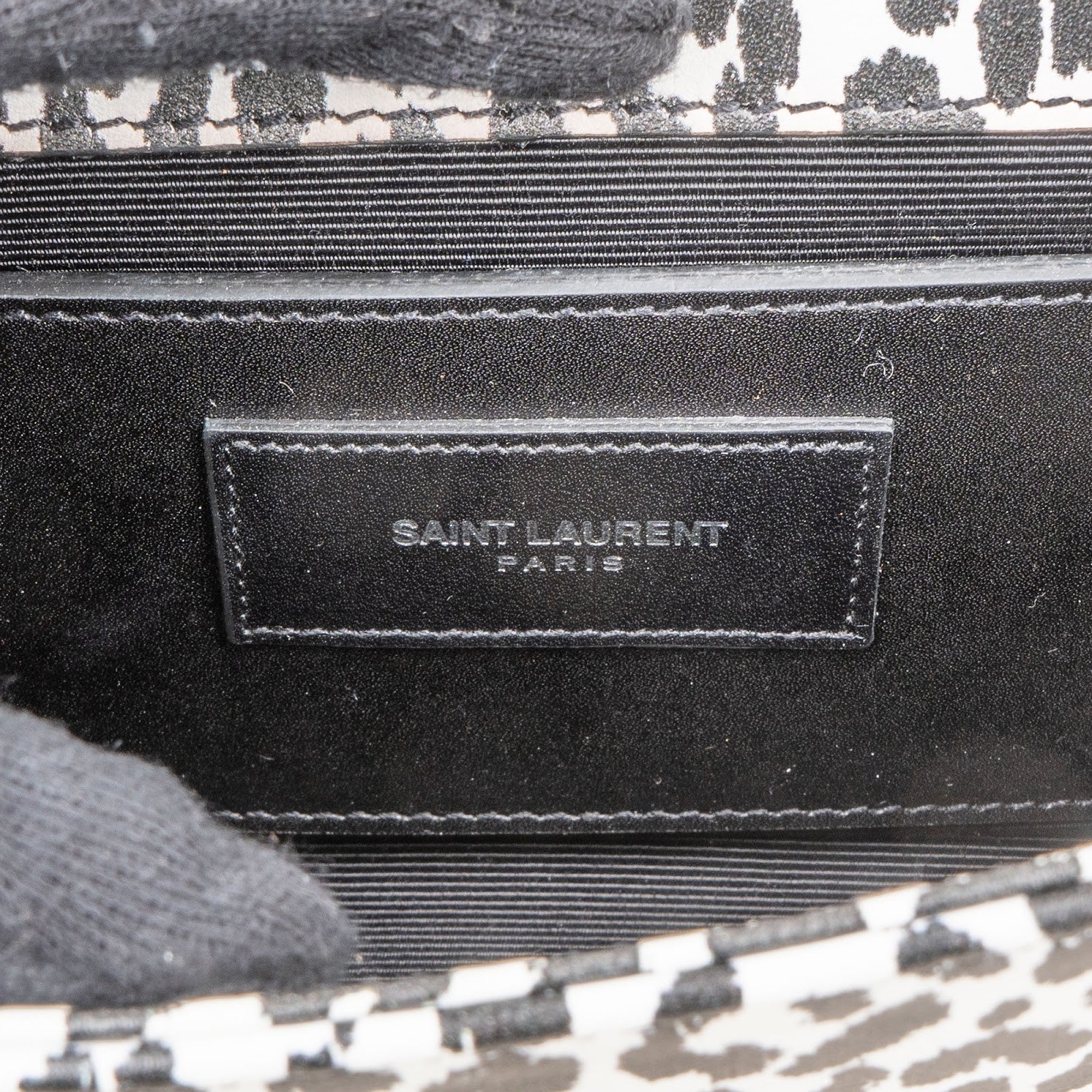 Saint Laurent Leopard Print Mini Kate Crossbody Bag