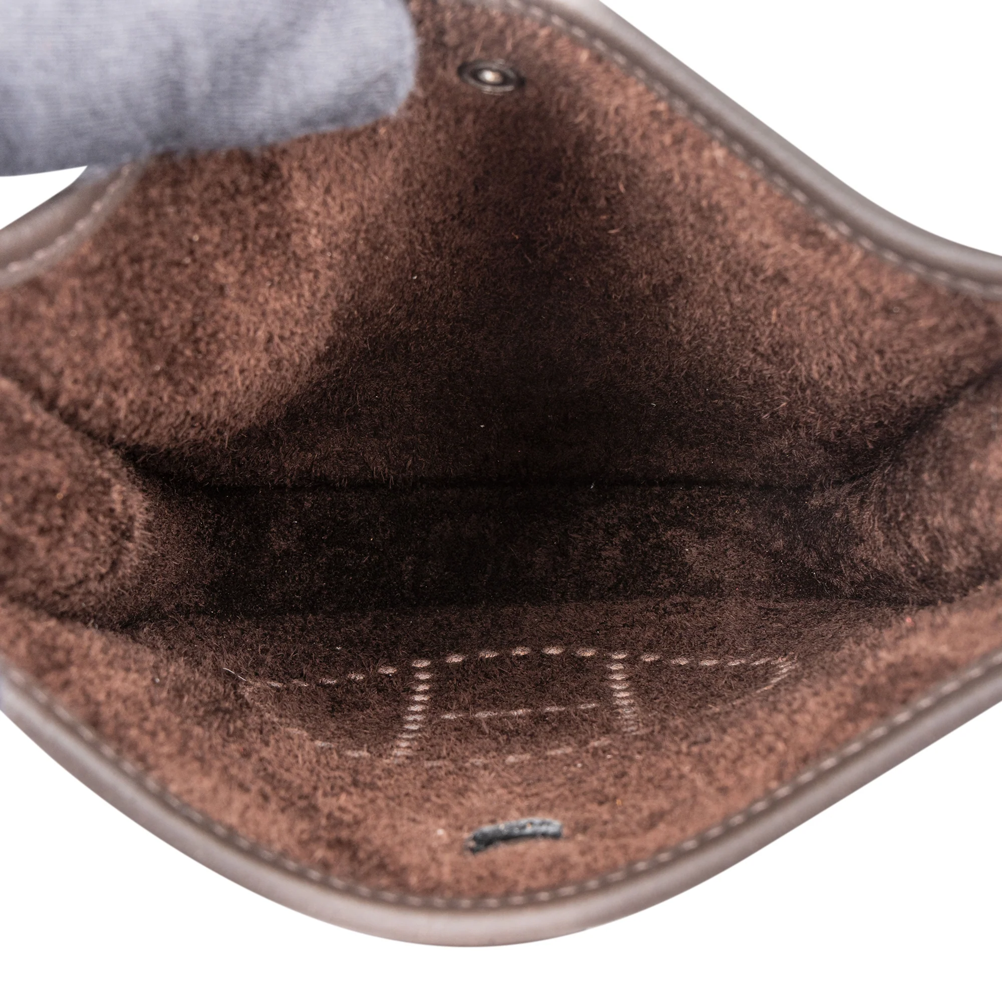 Hermès Brun Clemence Leather Evelyne 16 Crossbody Bag