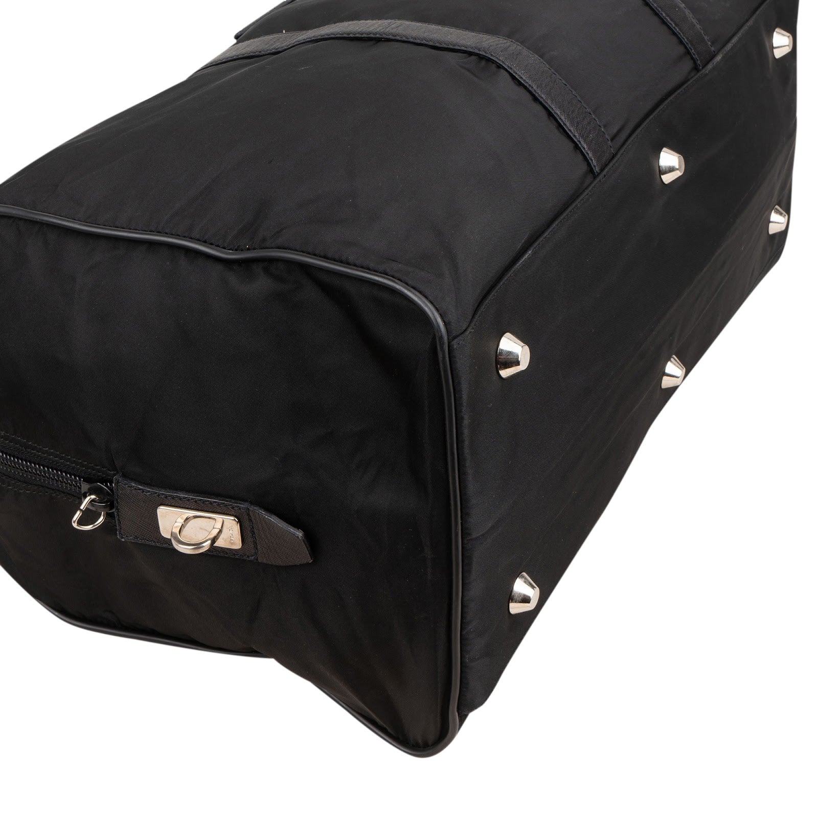 Prada Nylon Triangle Duffle Weekender 50