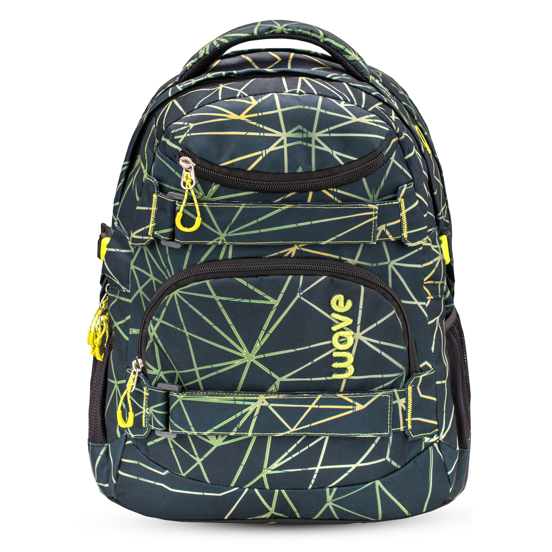 Wave Infinity Schulrucksack Set 2 tlg. "Stripes Green"