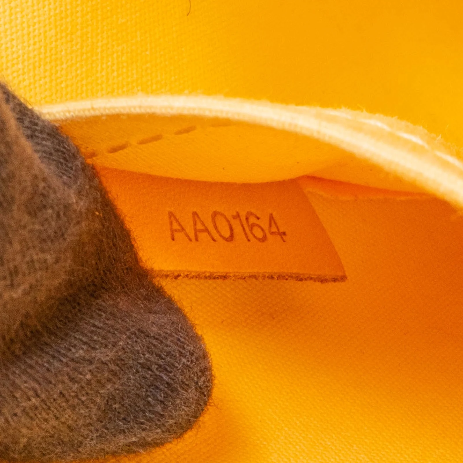 Louis Vuitton Monogram Yellow Vernis Alma BB Handbag