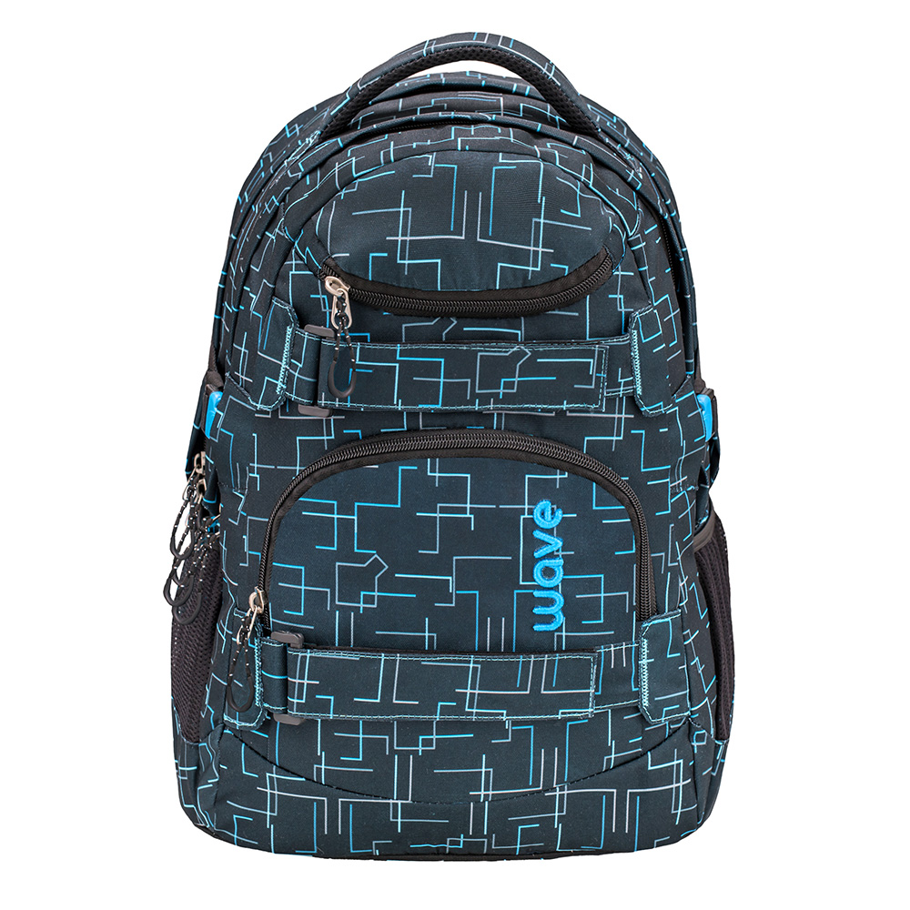 Infinity backpack - Cubic Neon Blue