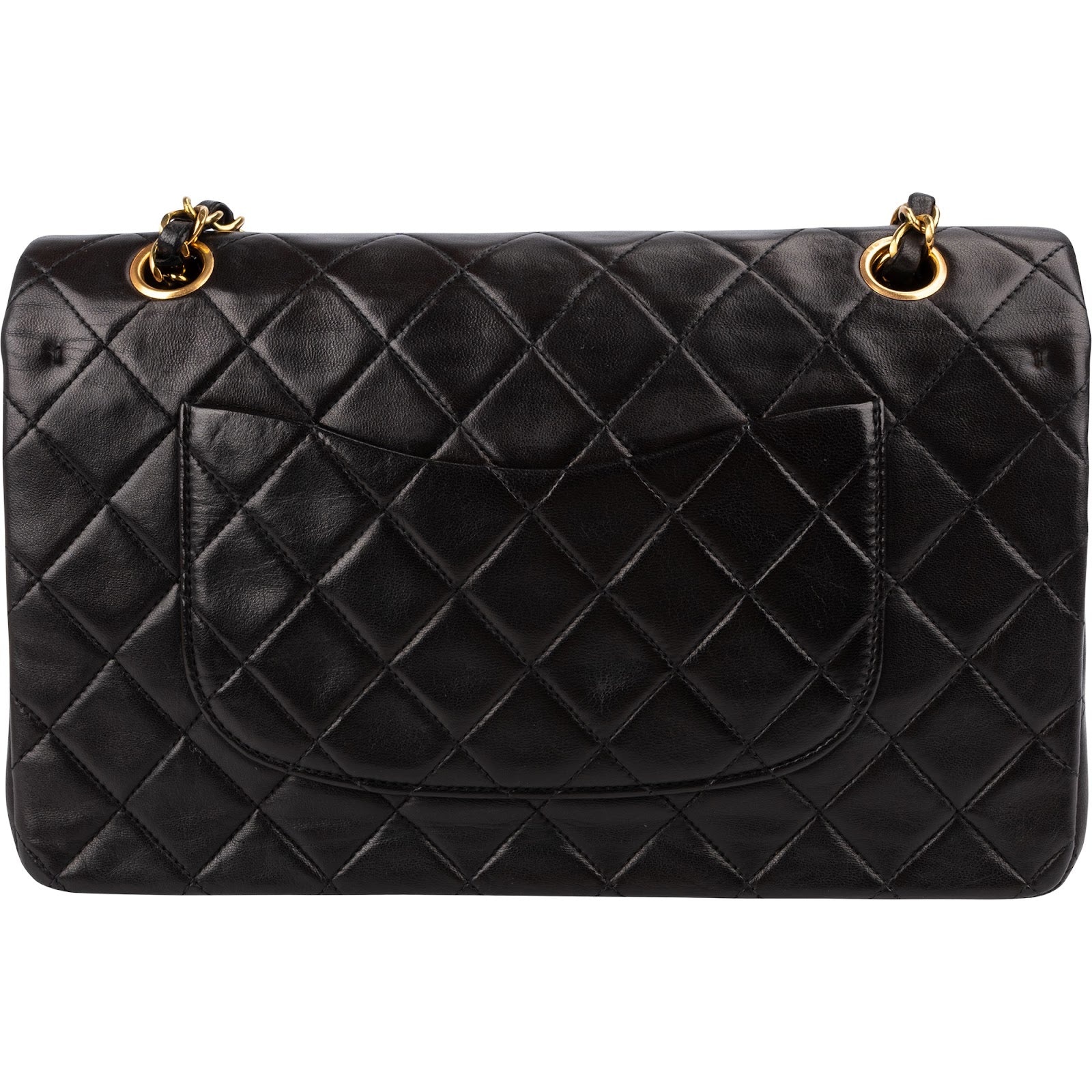 Chanel Quilted Lambskin 24K Gold Medium Double Flap Shoulder Bag