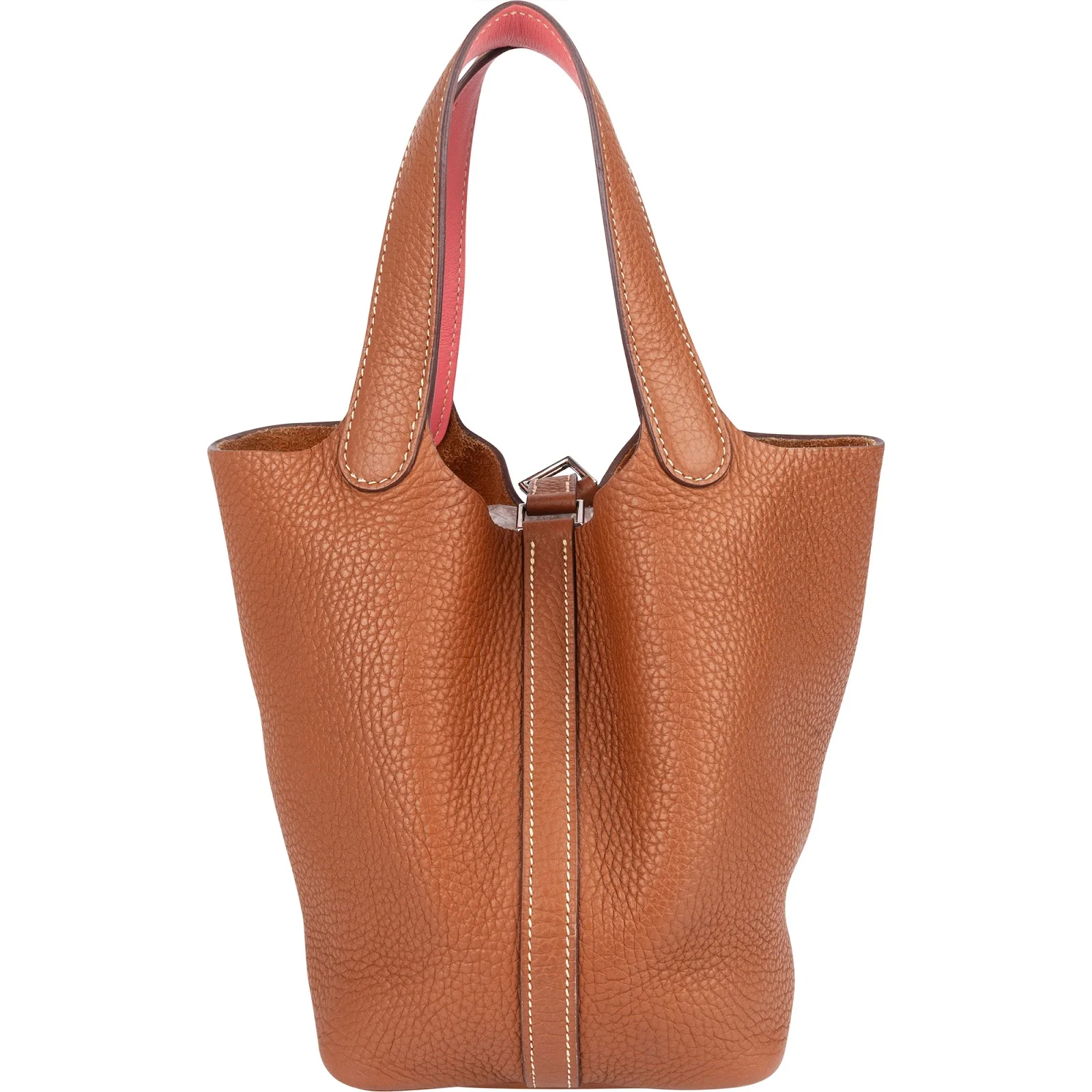 Hermès Brown Taurillon Clemence Picotin Lock 18 (PM) Handbag