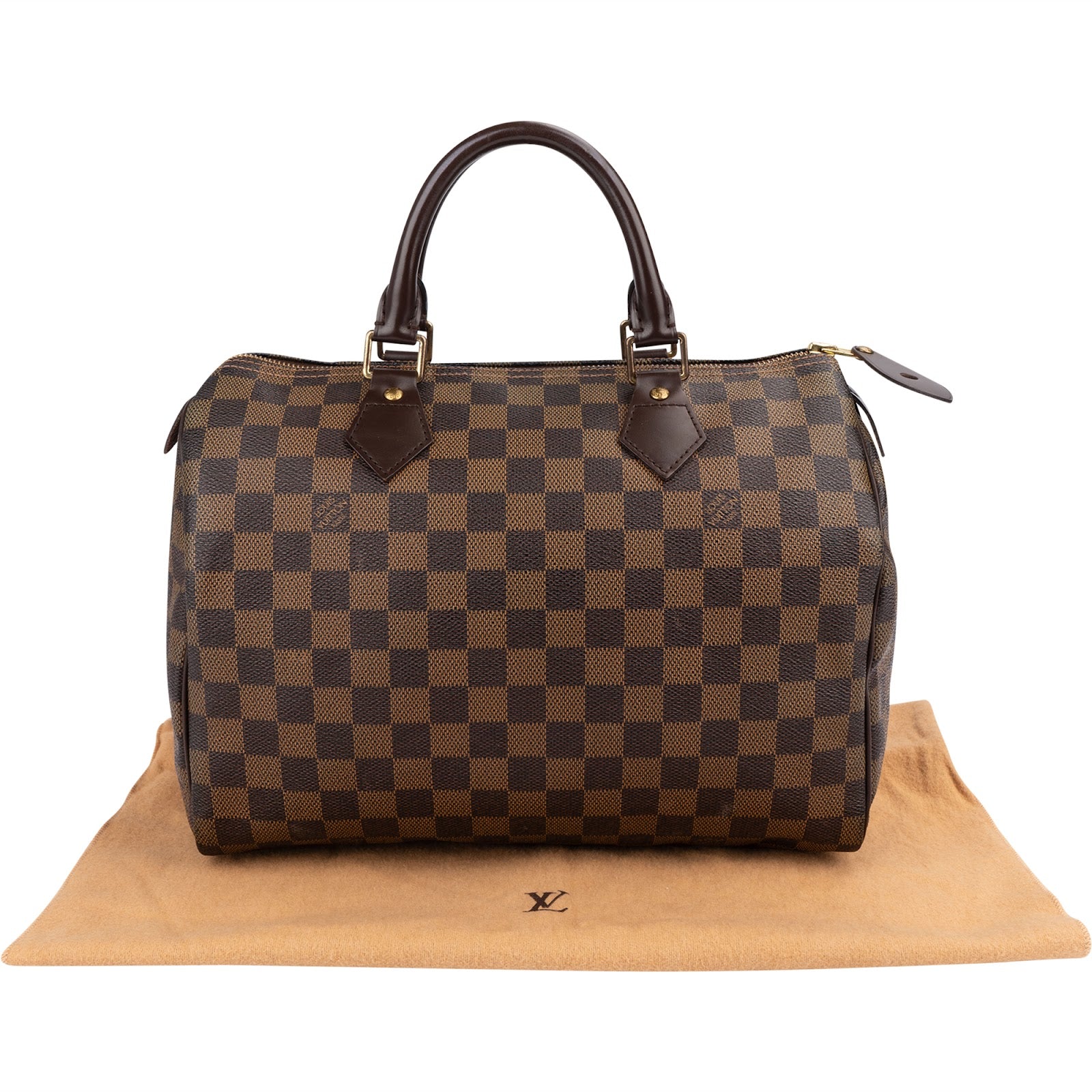 Louis Vuitton Monogram Damier Ebene Speedy 30 Handbag