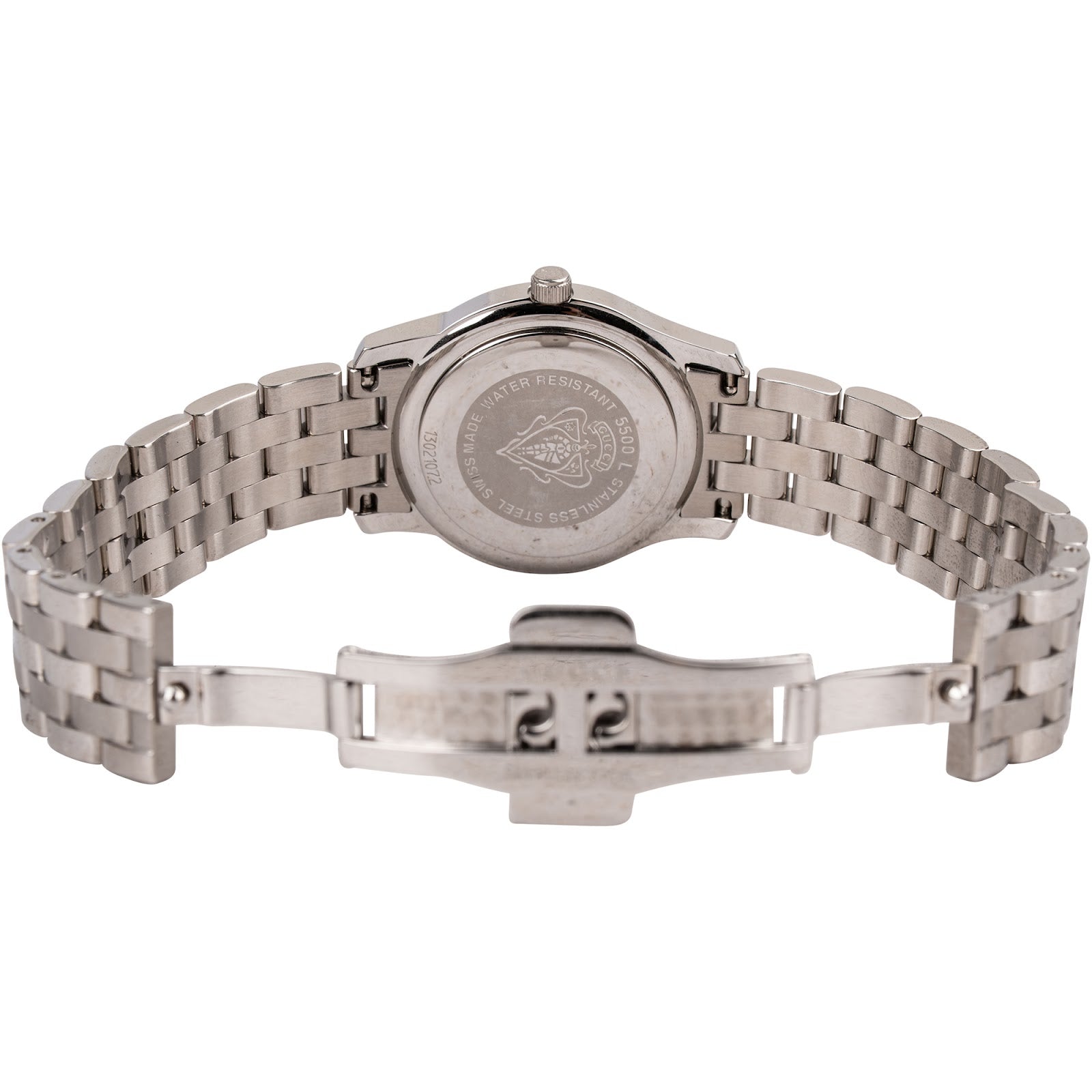 Gucci Silver Tone 5500L Damenuhr