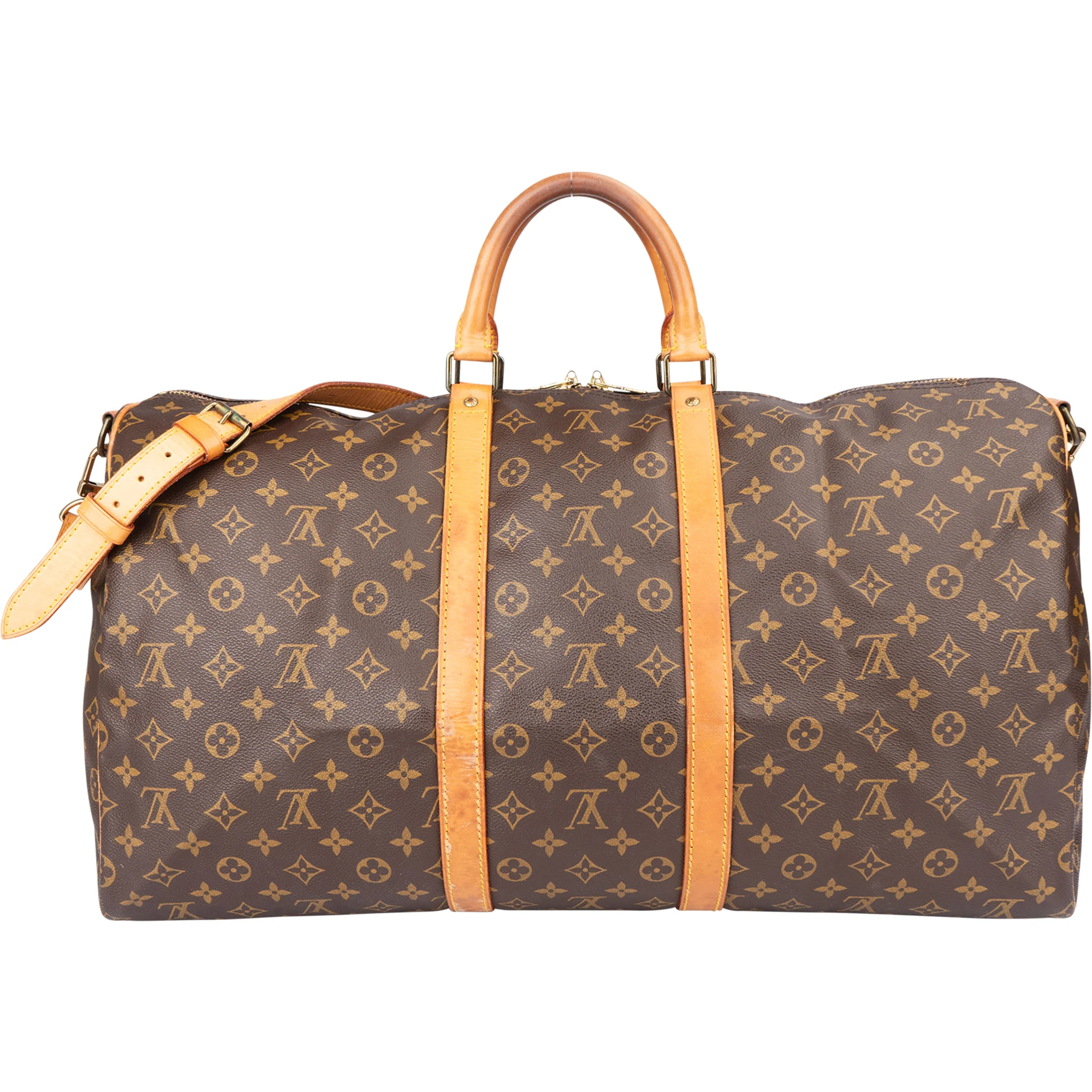 Louis Vuitton Canvas Monogram Keepall 55 Bandouliere