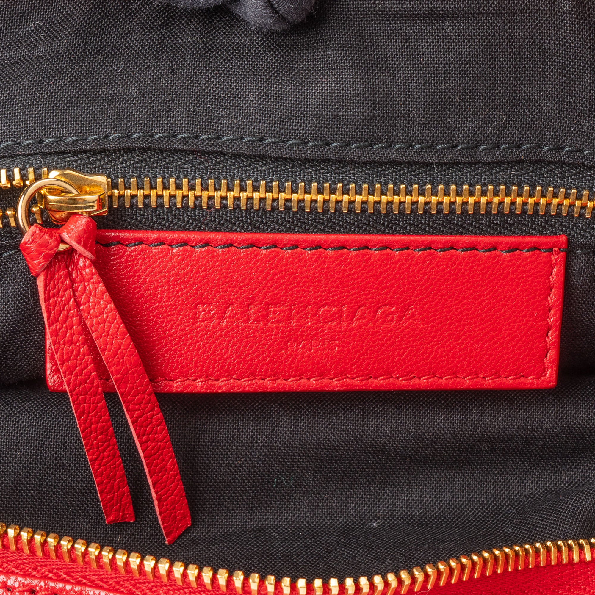 Balenciaga Red Leather City Handbag