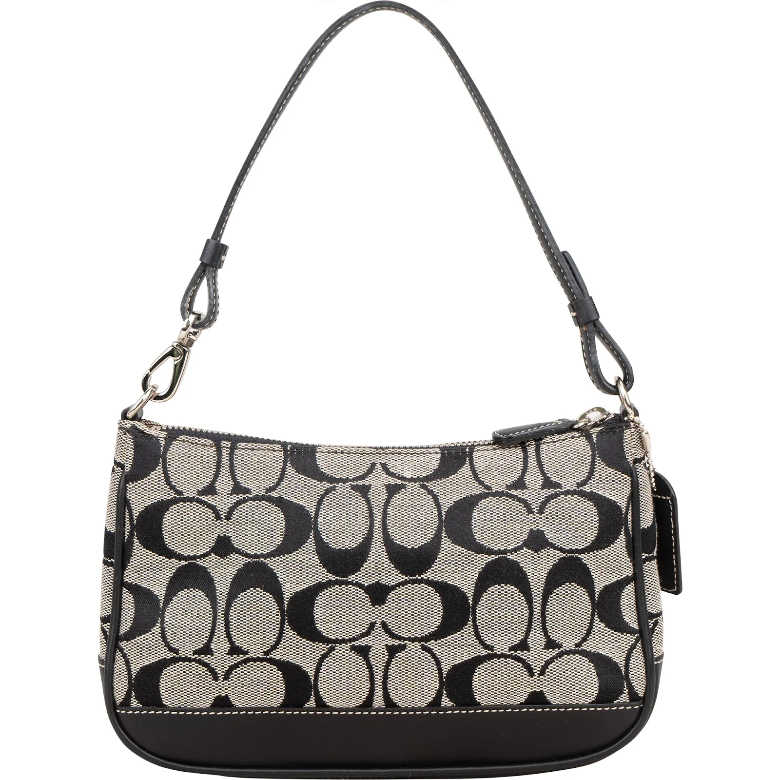Coach Signature Monogram Pochette Handbag