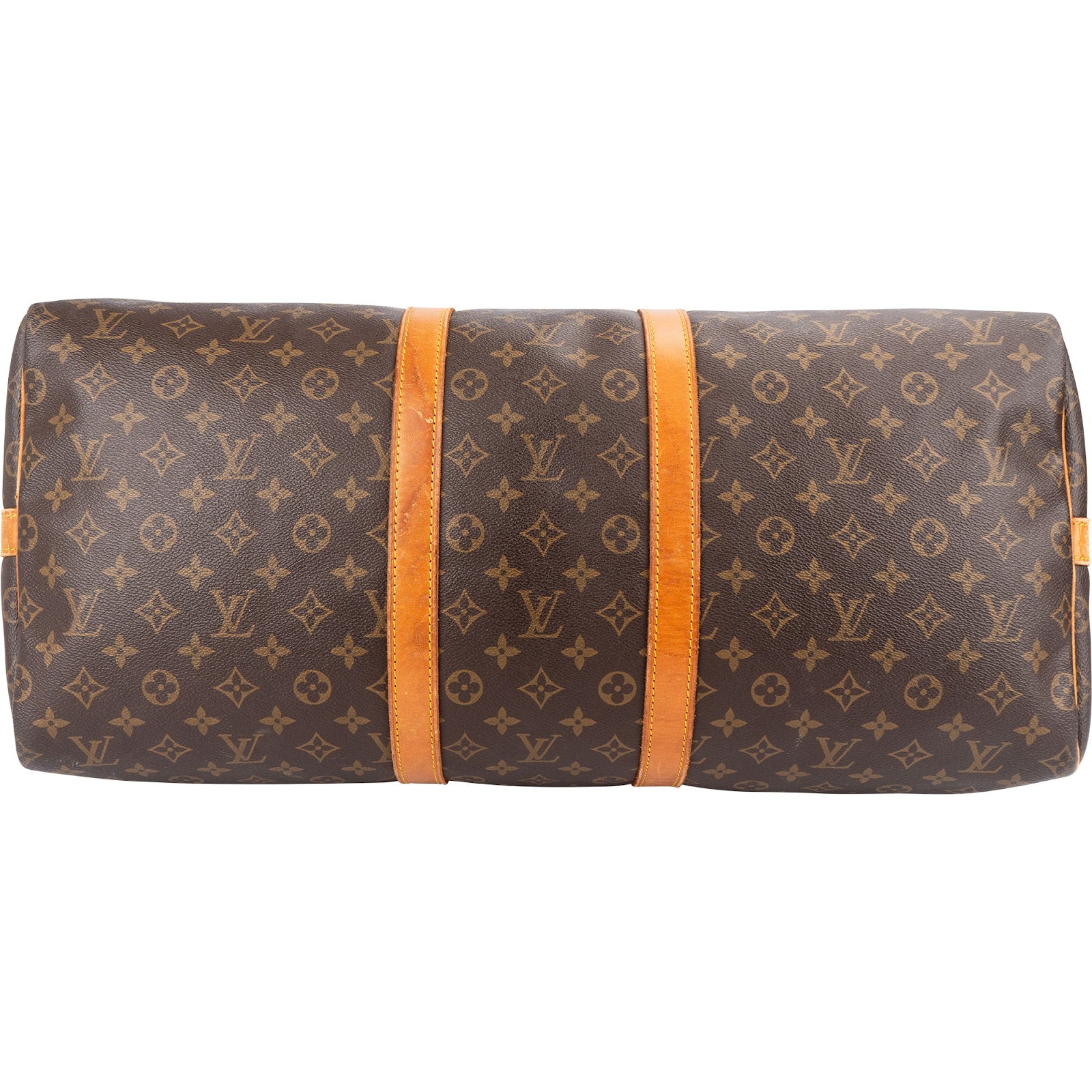 Sac de voyage Louis Vuitton Keepall 55 en toile Monogram avec bandoulière