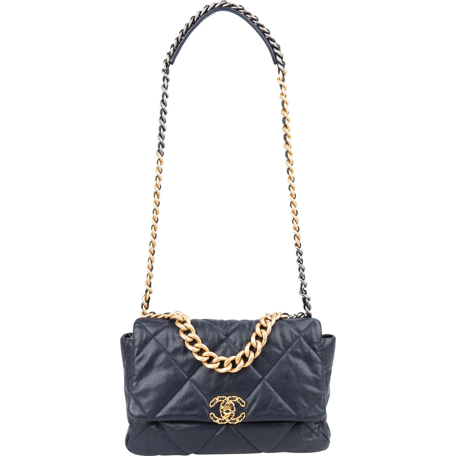 Chanel 19 Quilted Lambskin Chanel Single Flap Crossbody Bag