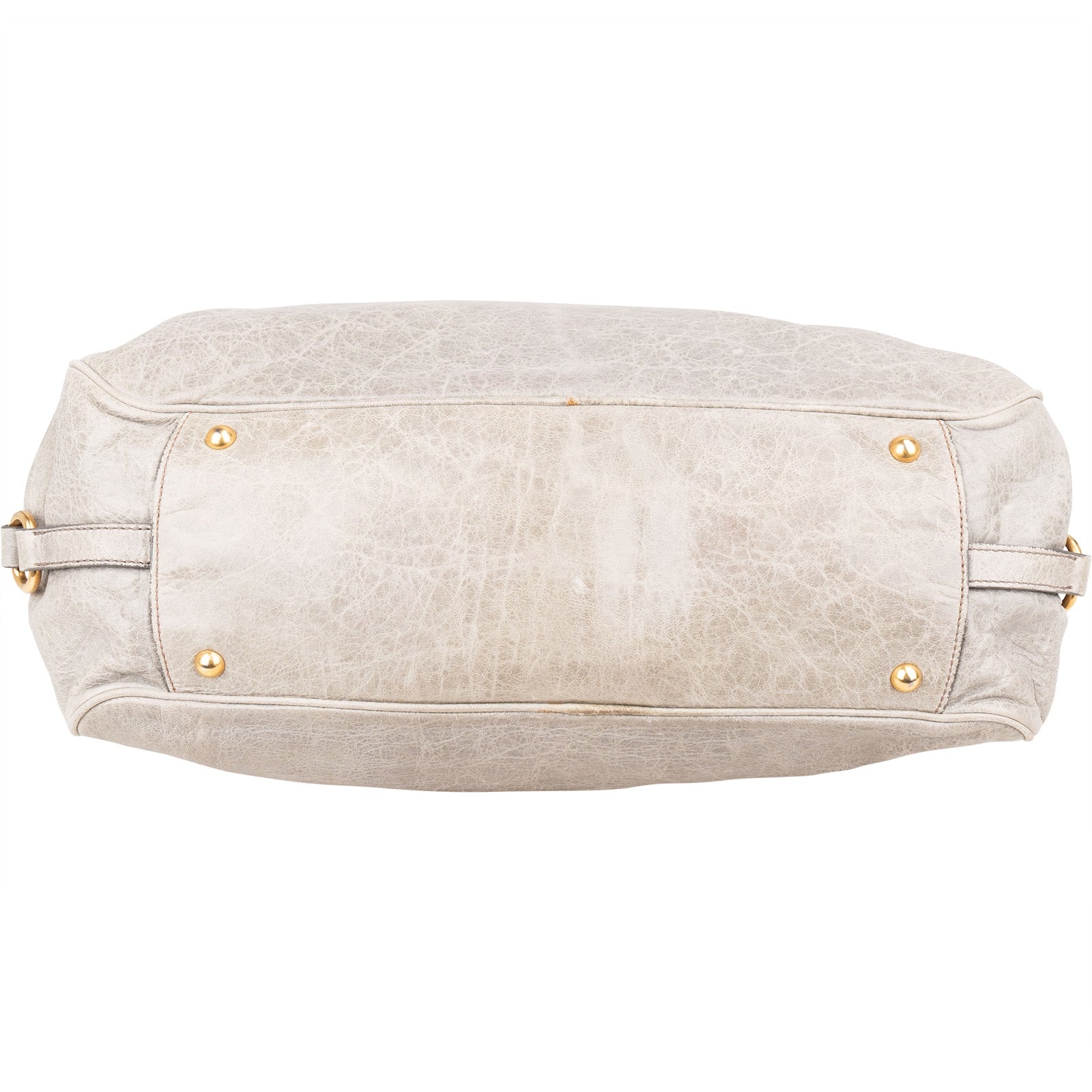 Miu Miu Vitello Lux Leather Padlock Handbag
