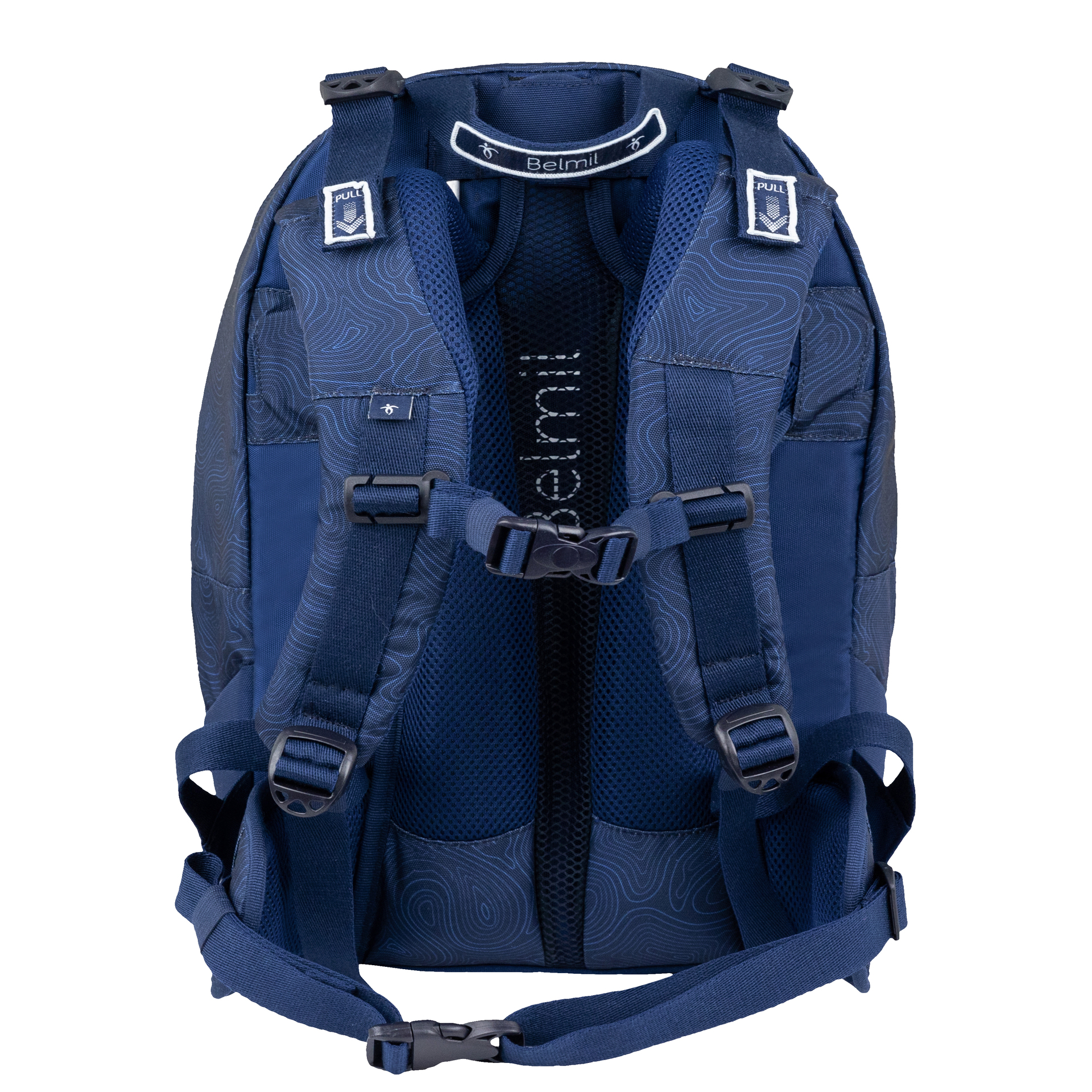 2-IN-1 Schultasche & Gürteltasche 2-teilig - Topographic