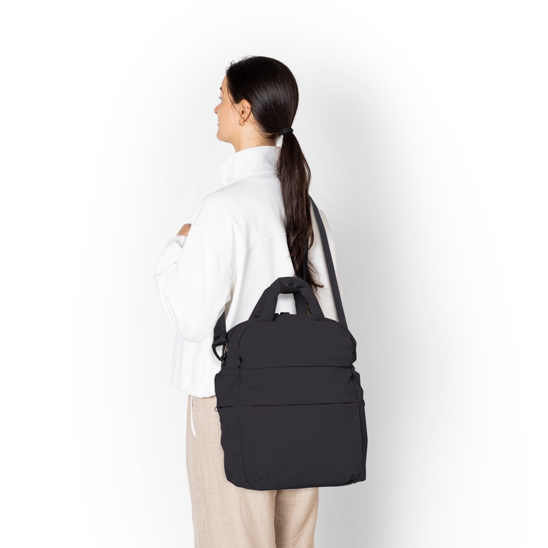 Posuto Puffy Backpack Moss - Black