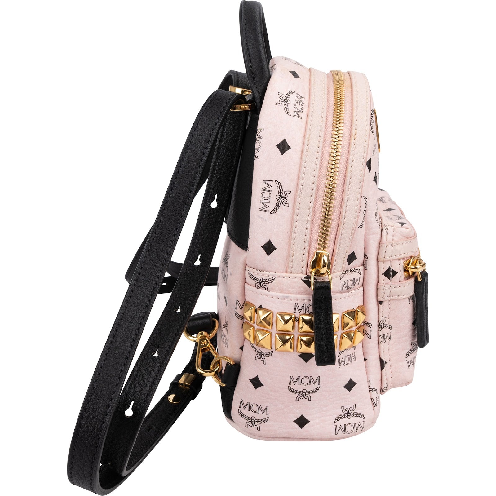 MCM Monogram Visetos Stark Mini Backpack