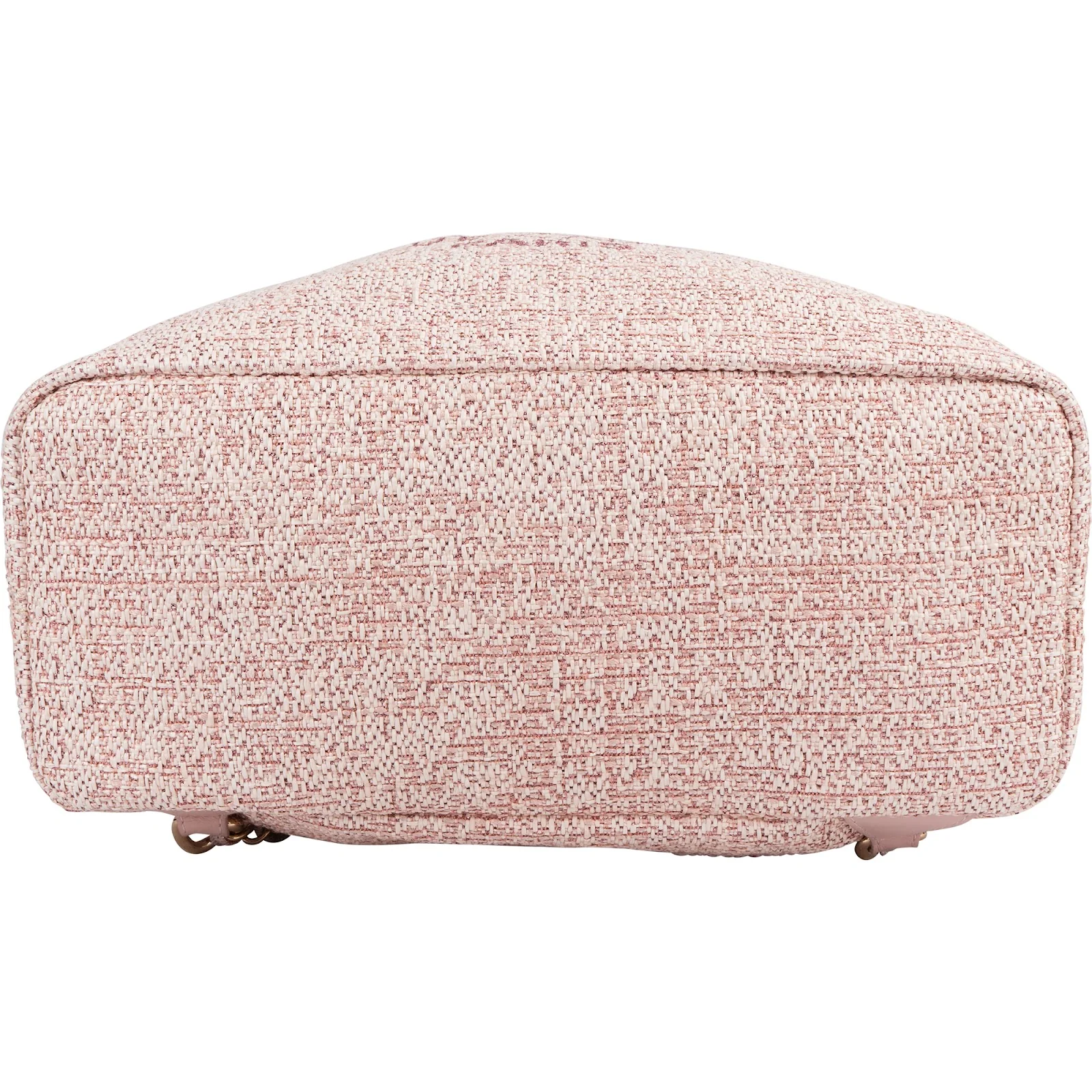 Chanel Woven Tweed Deauville Drawstring Bucket Backpack