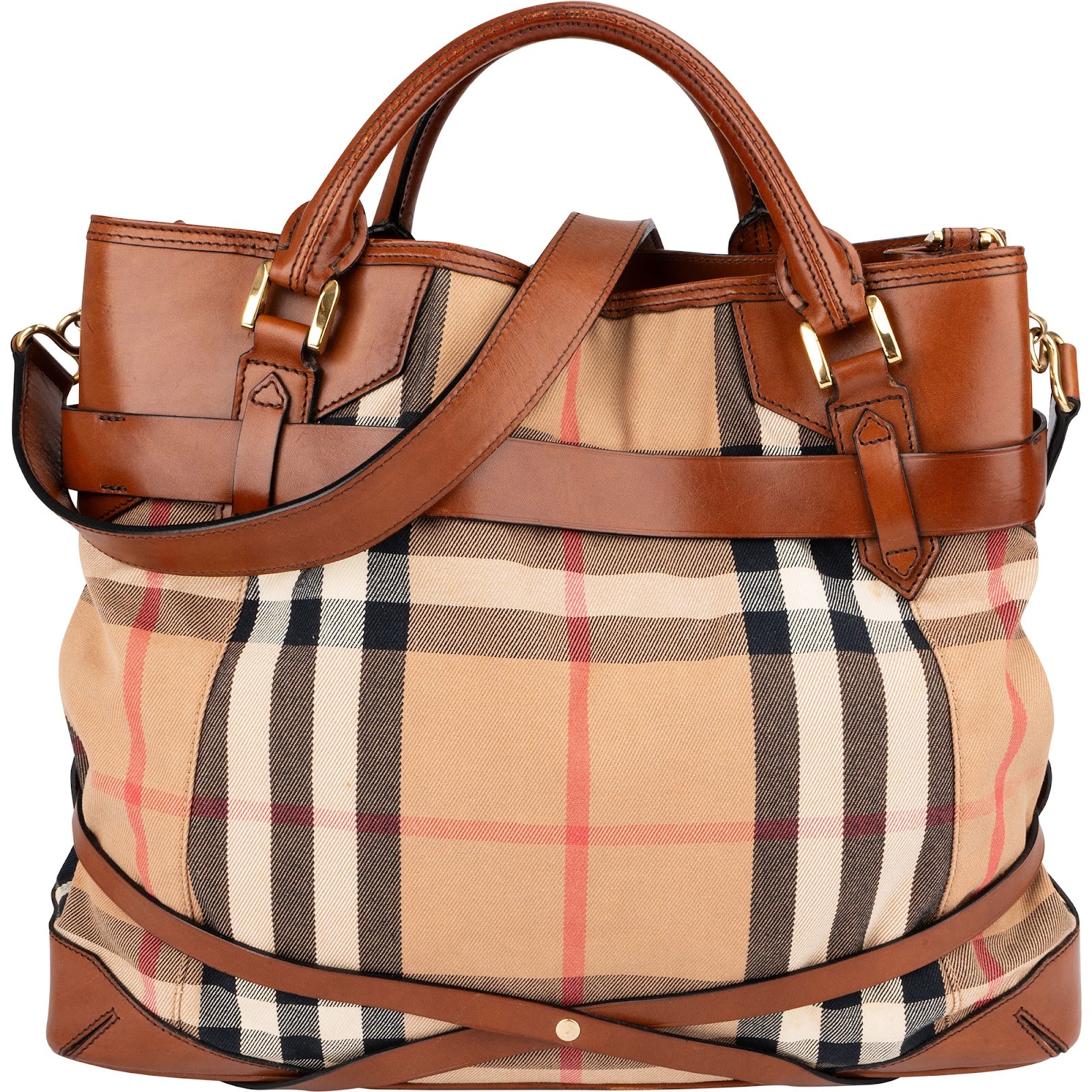 Burberry - Haymarket Hobo Shoulder Bag