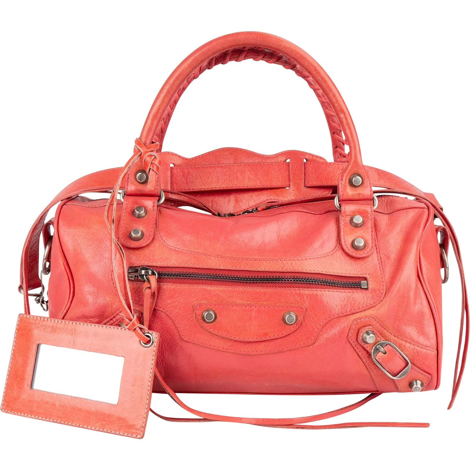 Balenciaga Pink Leather City Twiggy Handbag