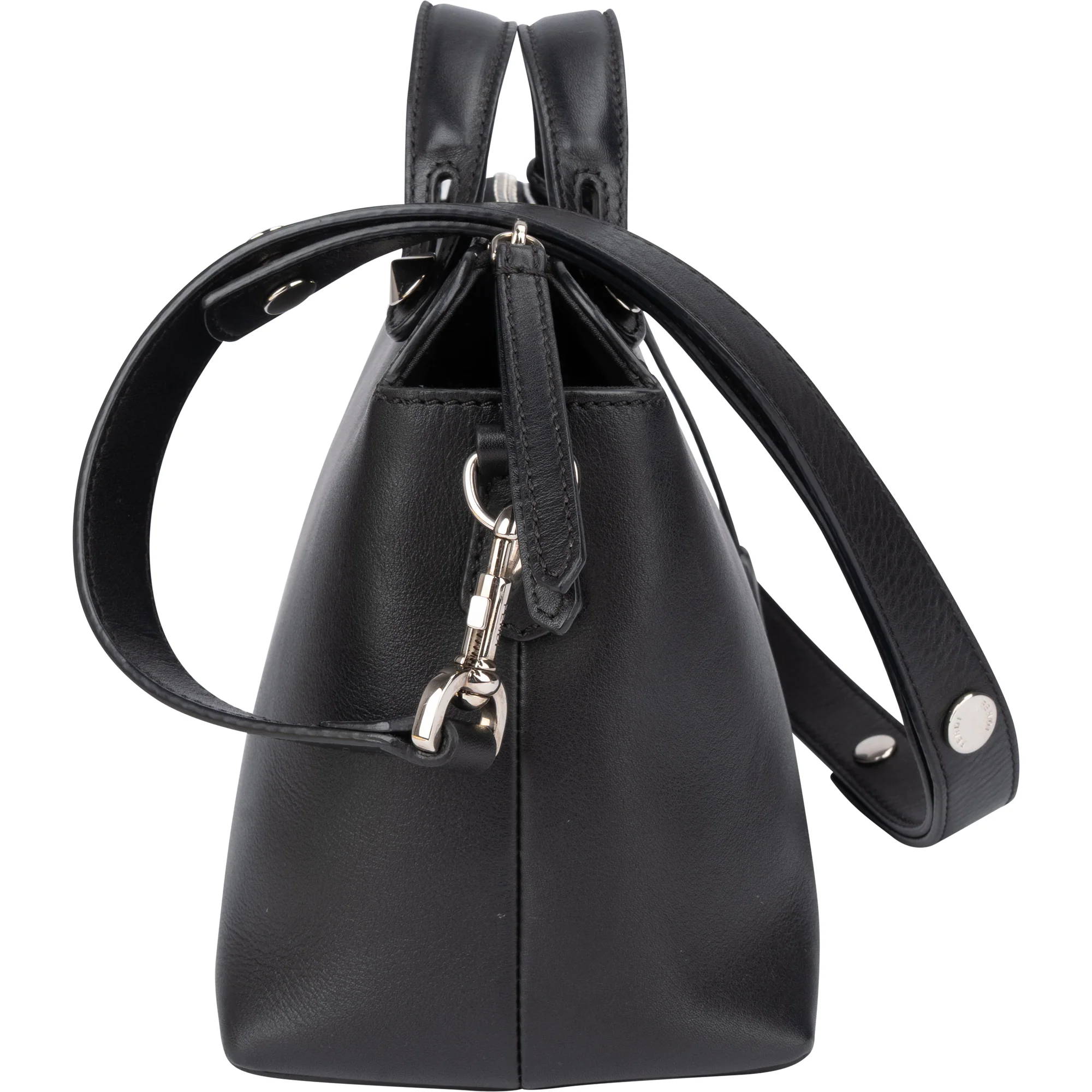 Fendi Black Leather By The Way Handbag