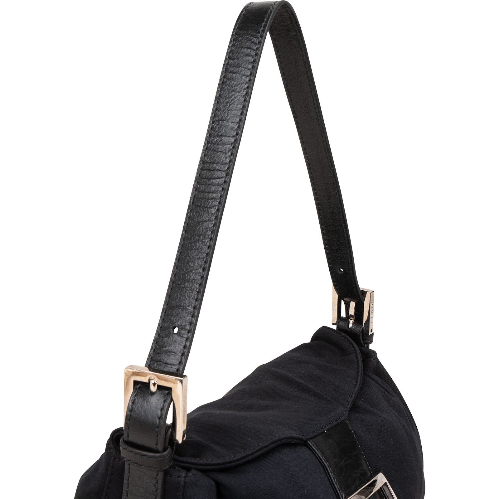 Fendi - FF Cotton Baguette Shoulder Bag