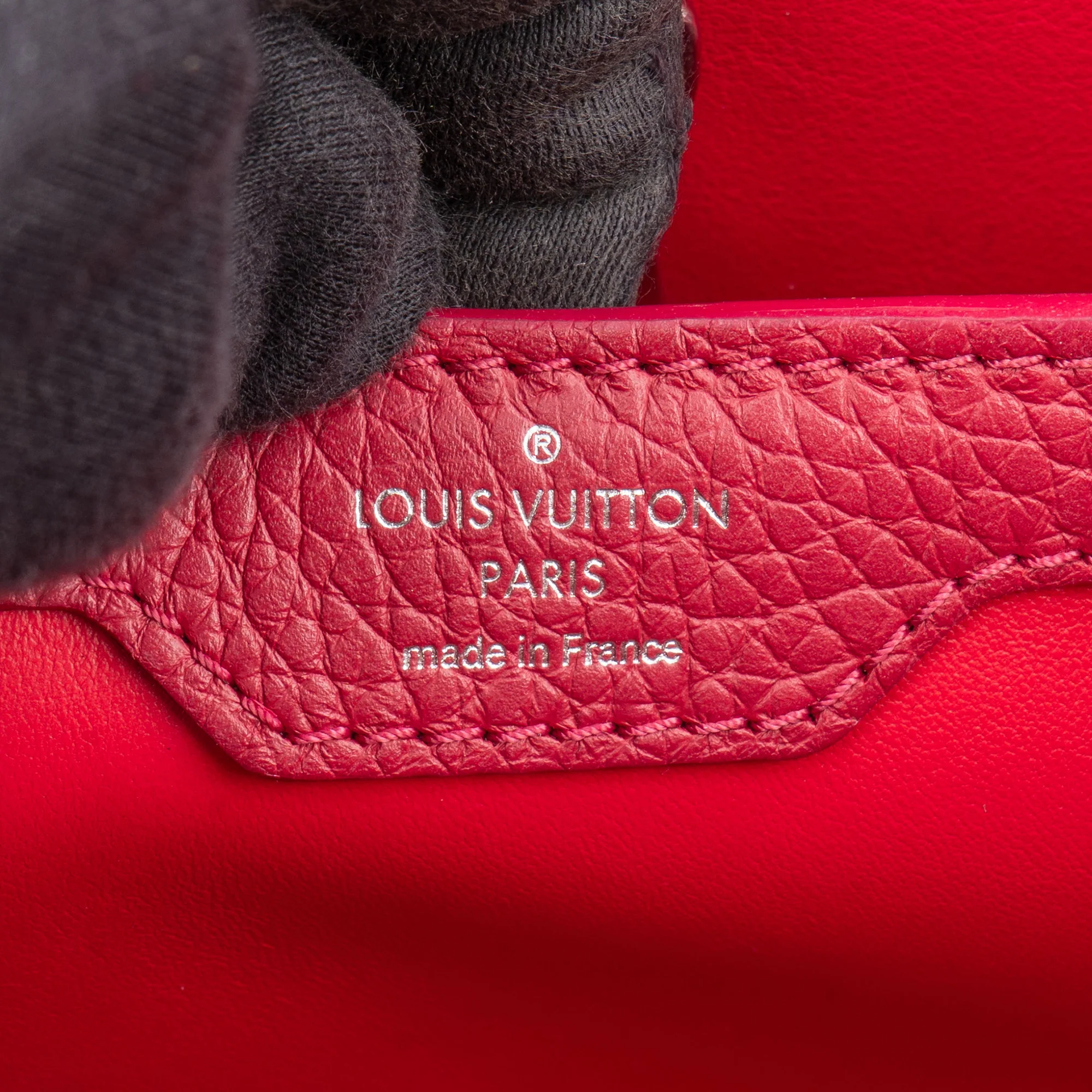 Louis Vuitton Limited Pink Taurillon Capucines MM Handbag