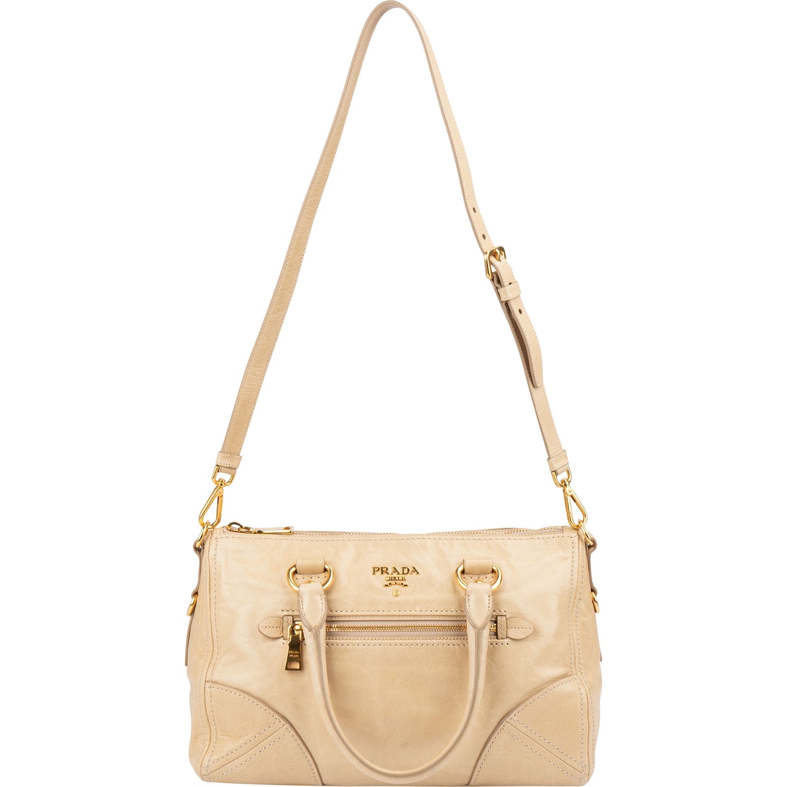 Prada – Vitello Shine Bauletto Handtasche