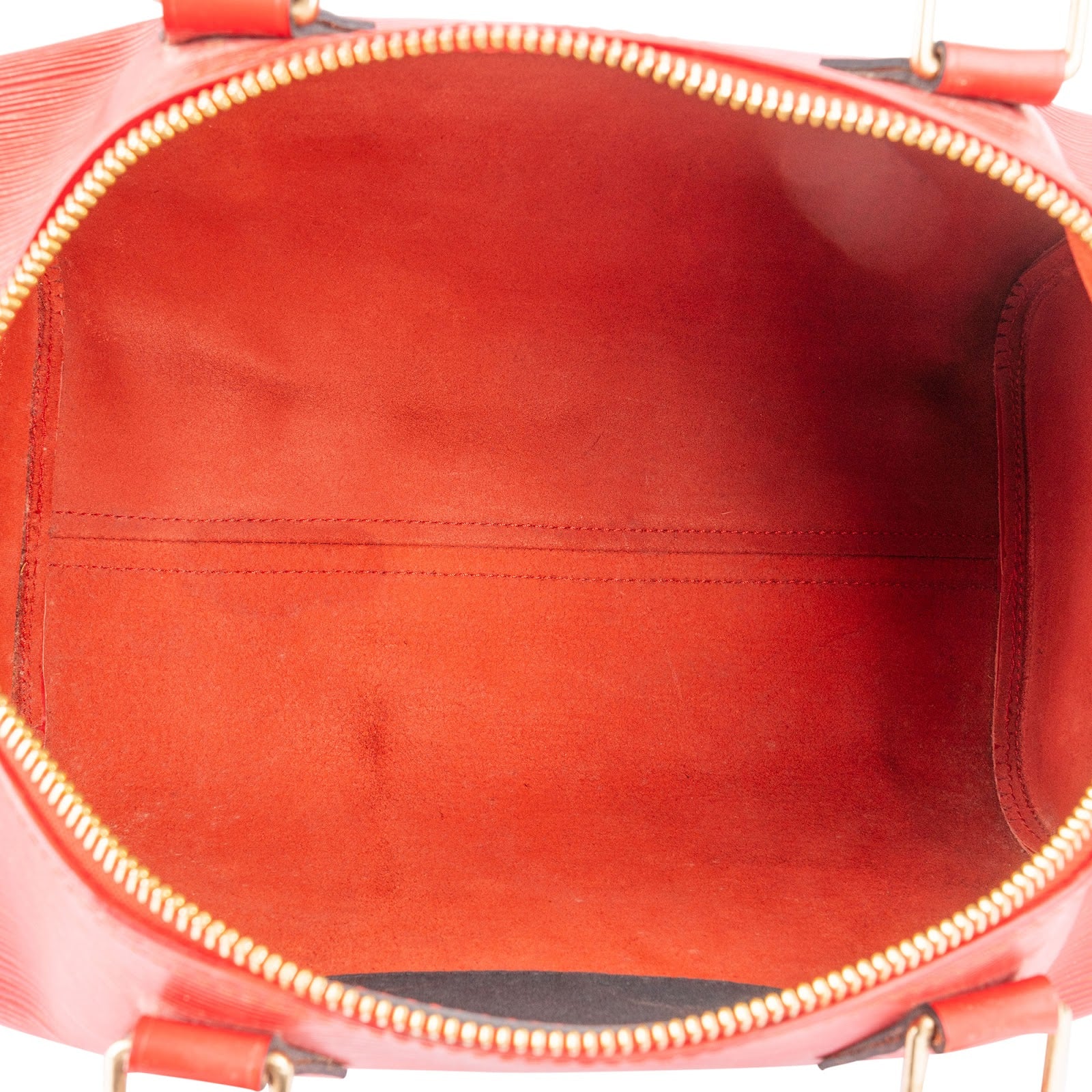 Louis Vuitton Red Epi Leather Speedy 30 Boston Bag