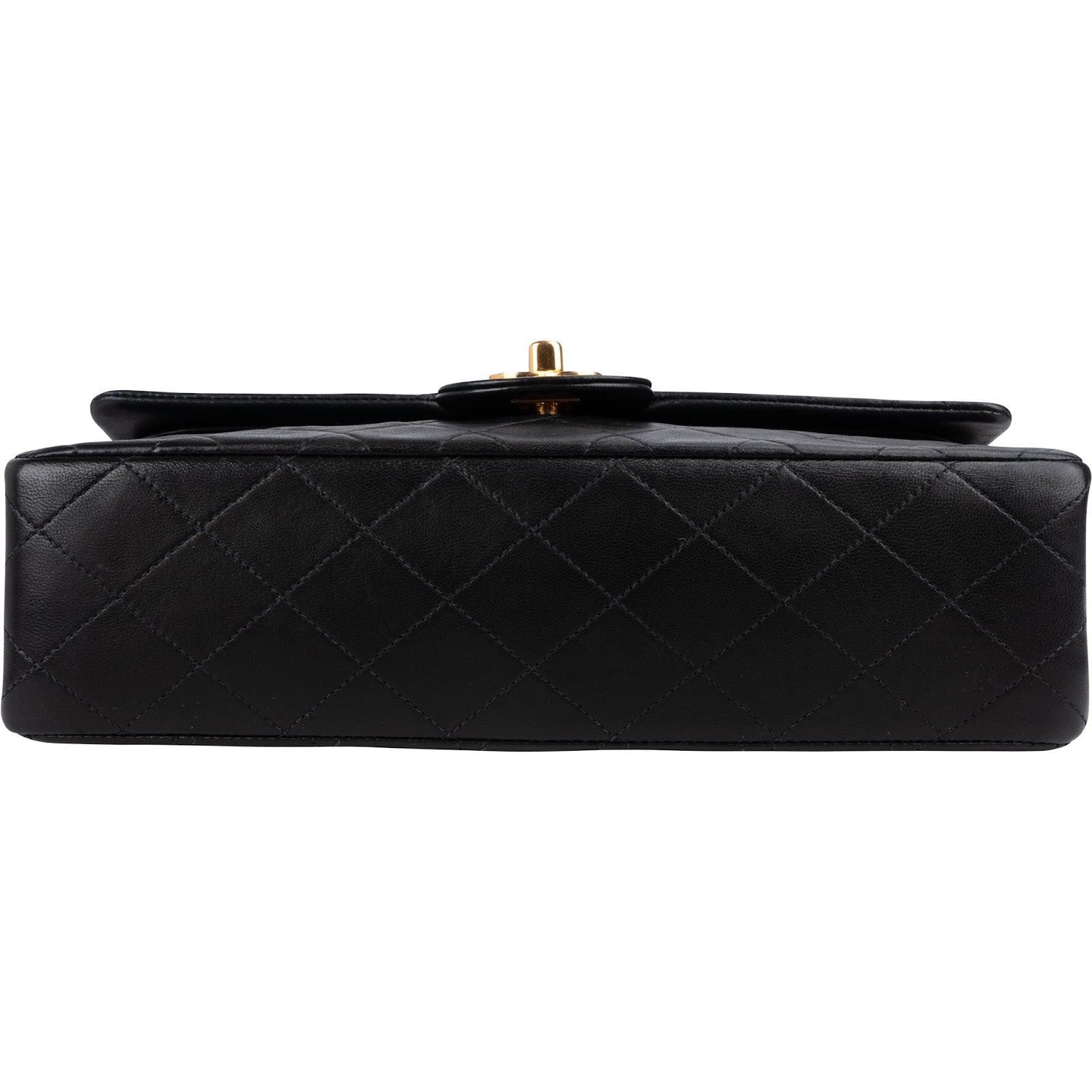 Chanel Quilted Lambskin 24K Gold Medium Double Flap Shoulder Bag