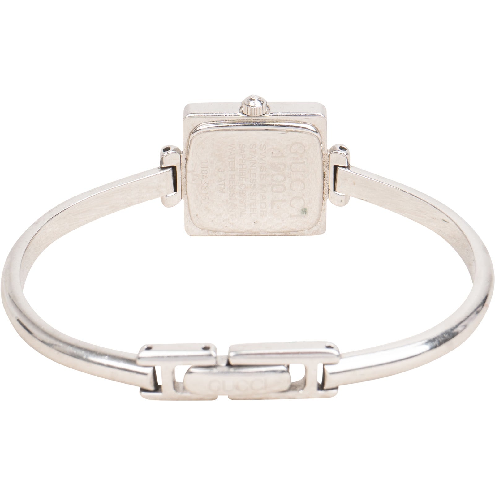 Gucci Silver Tone 1900L Bangle Damenuhr