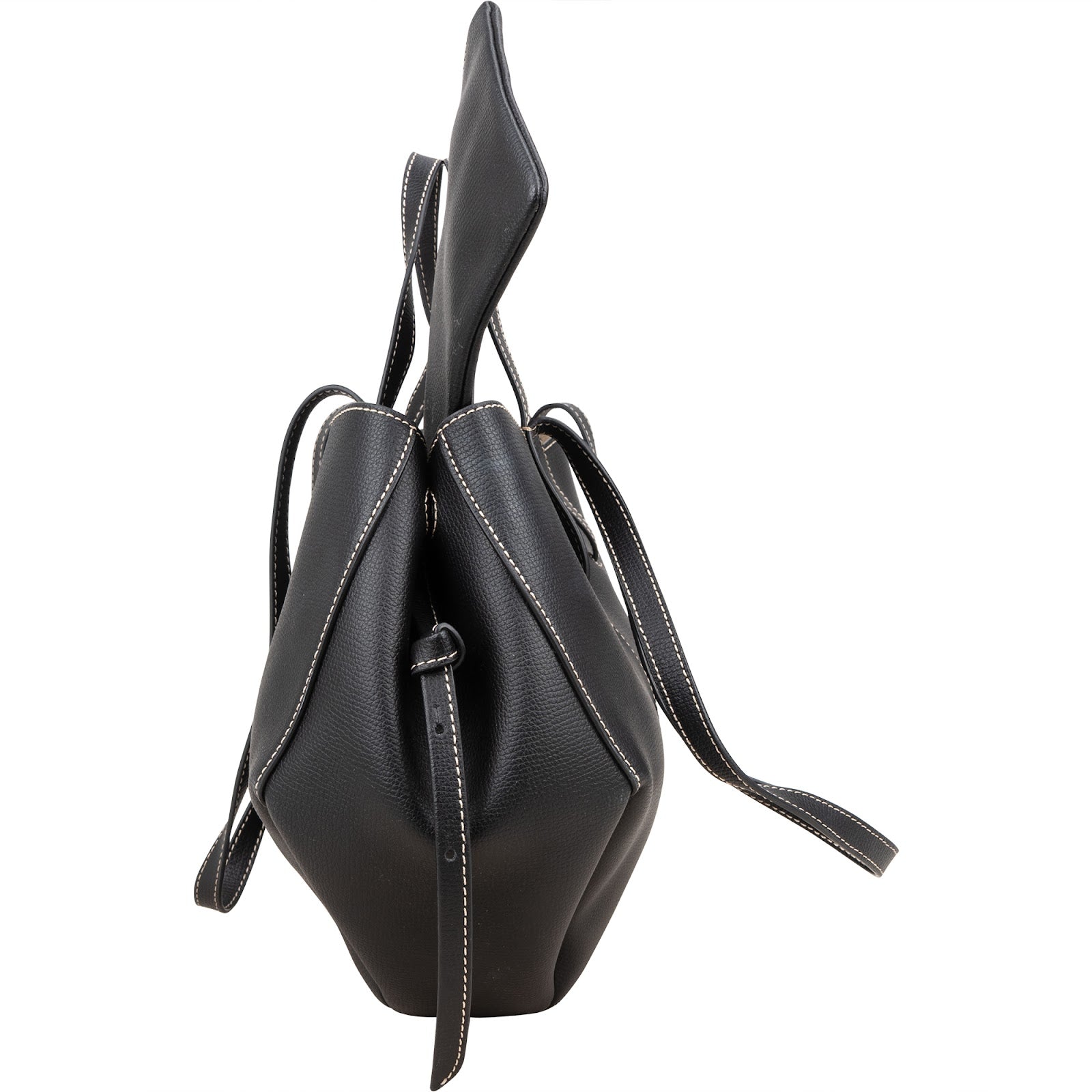 Polène Grained Leather Cyme Tote Handbag