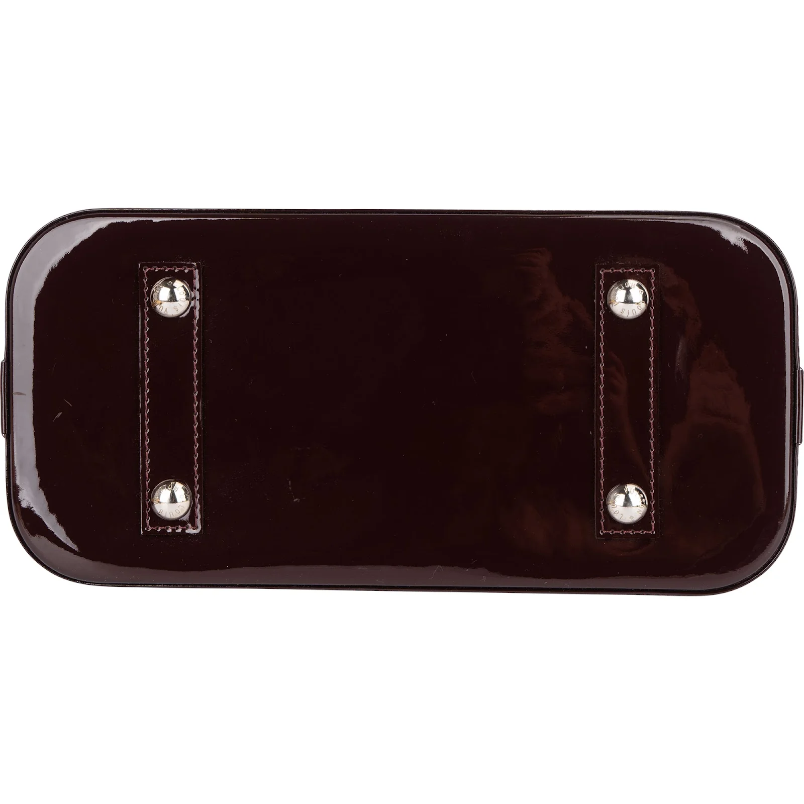 Louis Vuitton Burgundy Vernis Epi Leather Alma PM Handbag