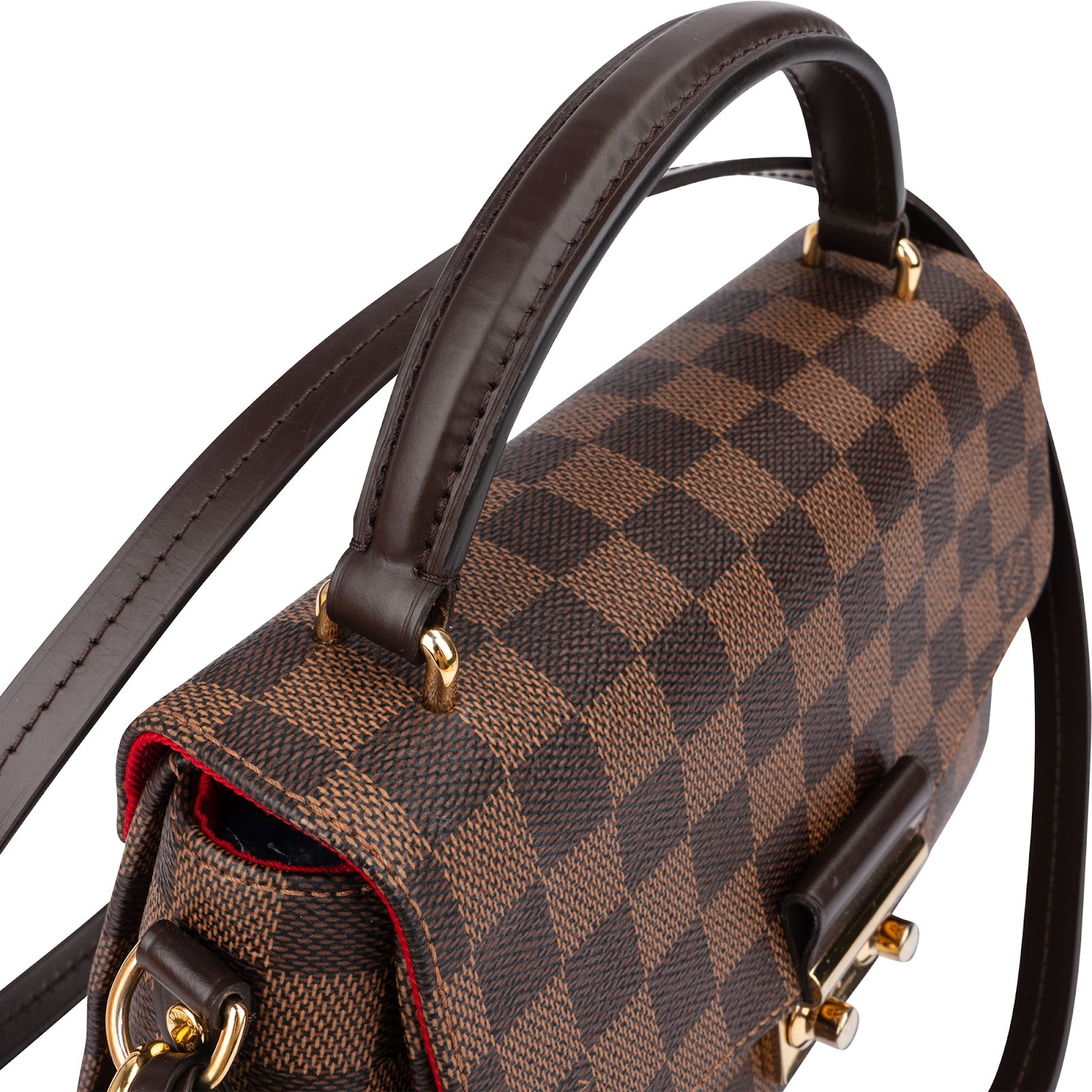 Louis Vuitton Monogram Damier Ebene Croisette Handbag