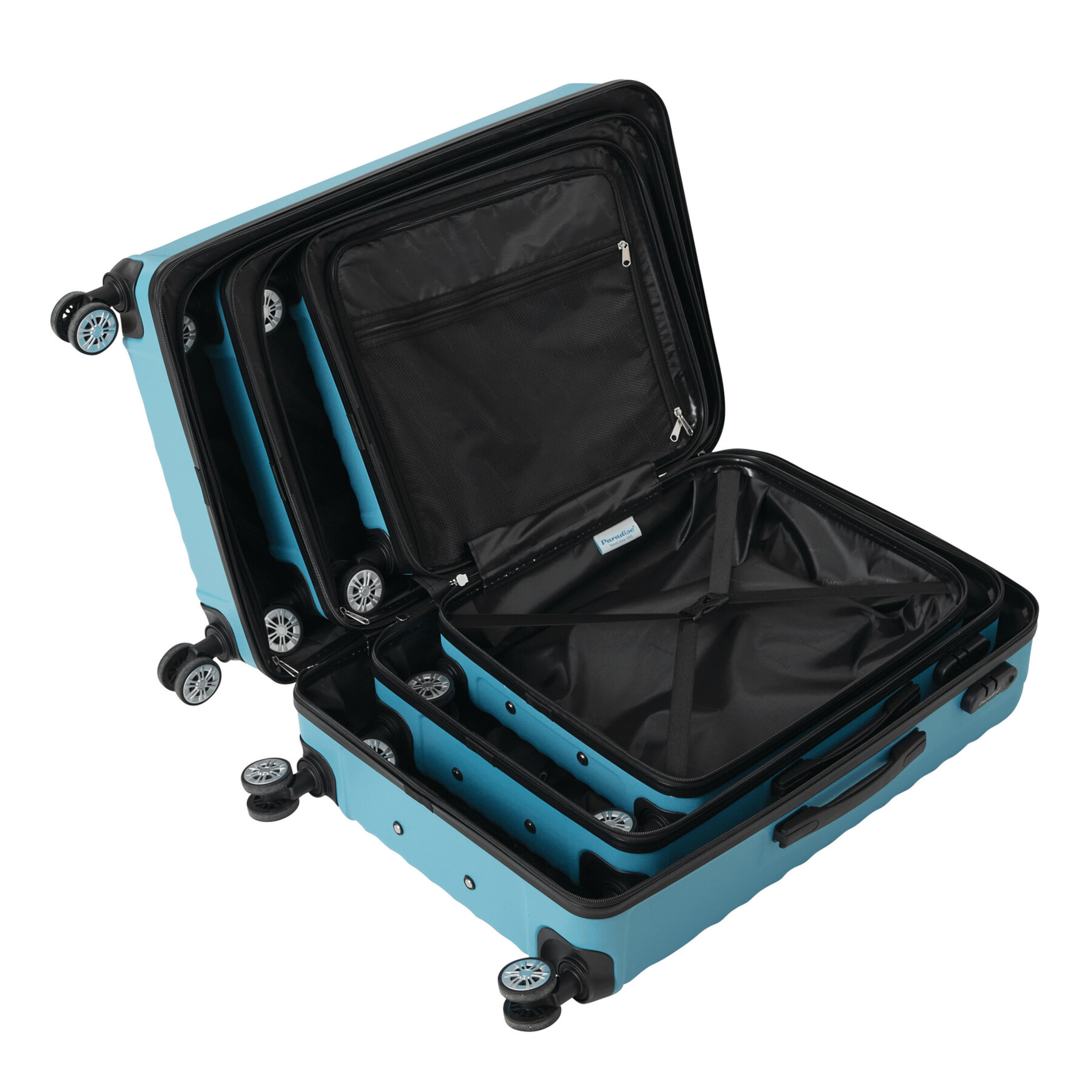 KINGSTON 3-tlg. Kofferset - türkis