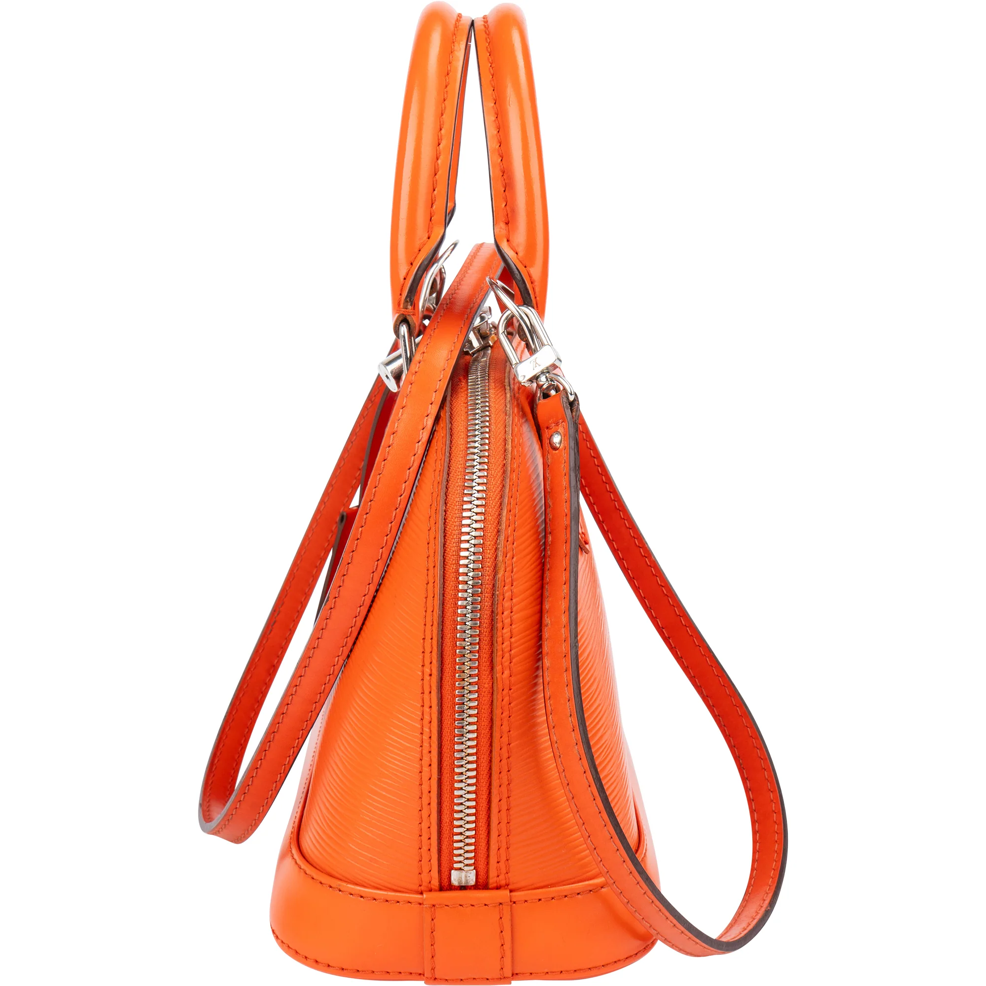 Louis Vuitton Orange Epi Leather Alma BB Handbag