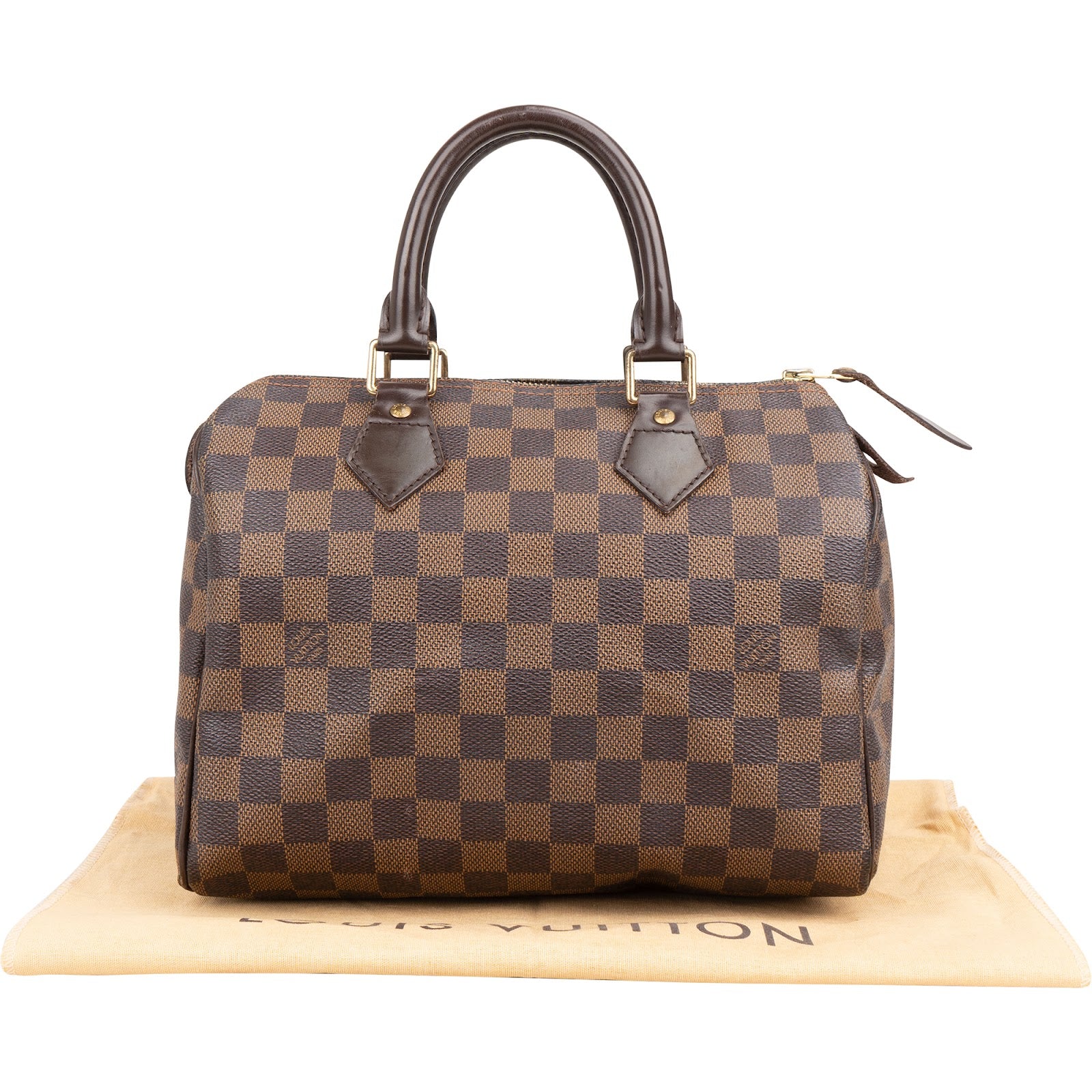 Sac Boston Speedy 25 Louis Vuitton Monogram Damier Ebene