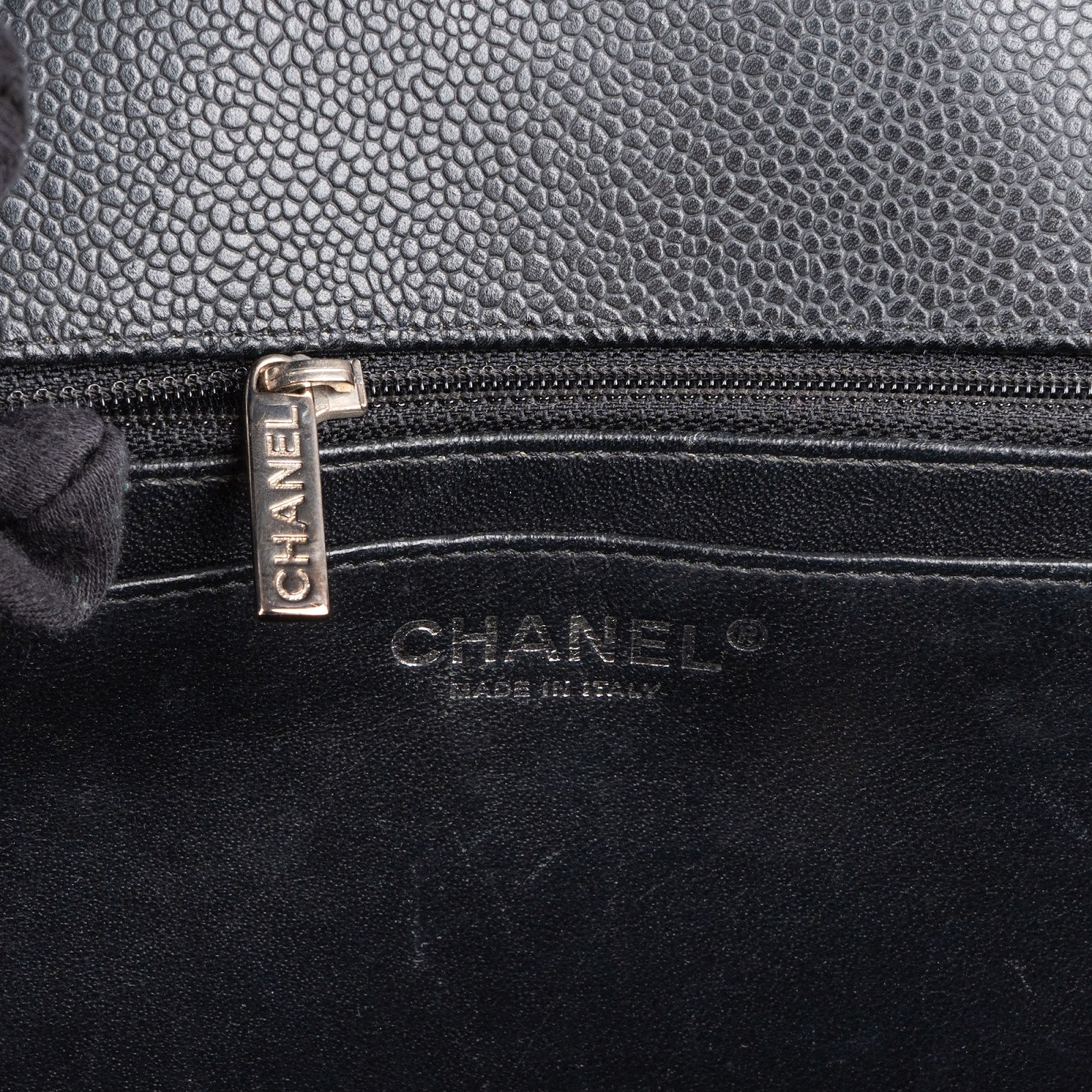 Chanel Quilted Caviar Leather Palladium Maxi Single-Flap Crossbody Bag