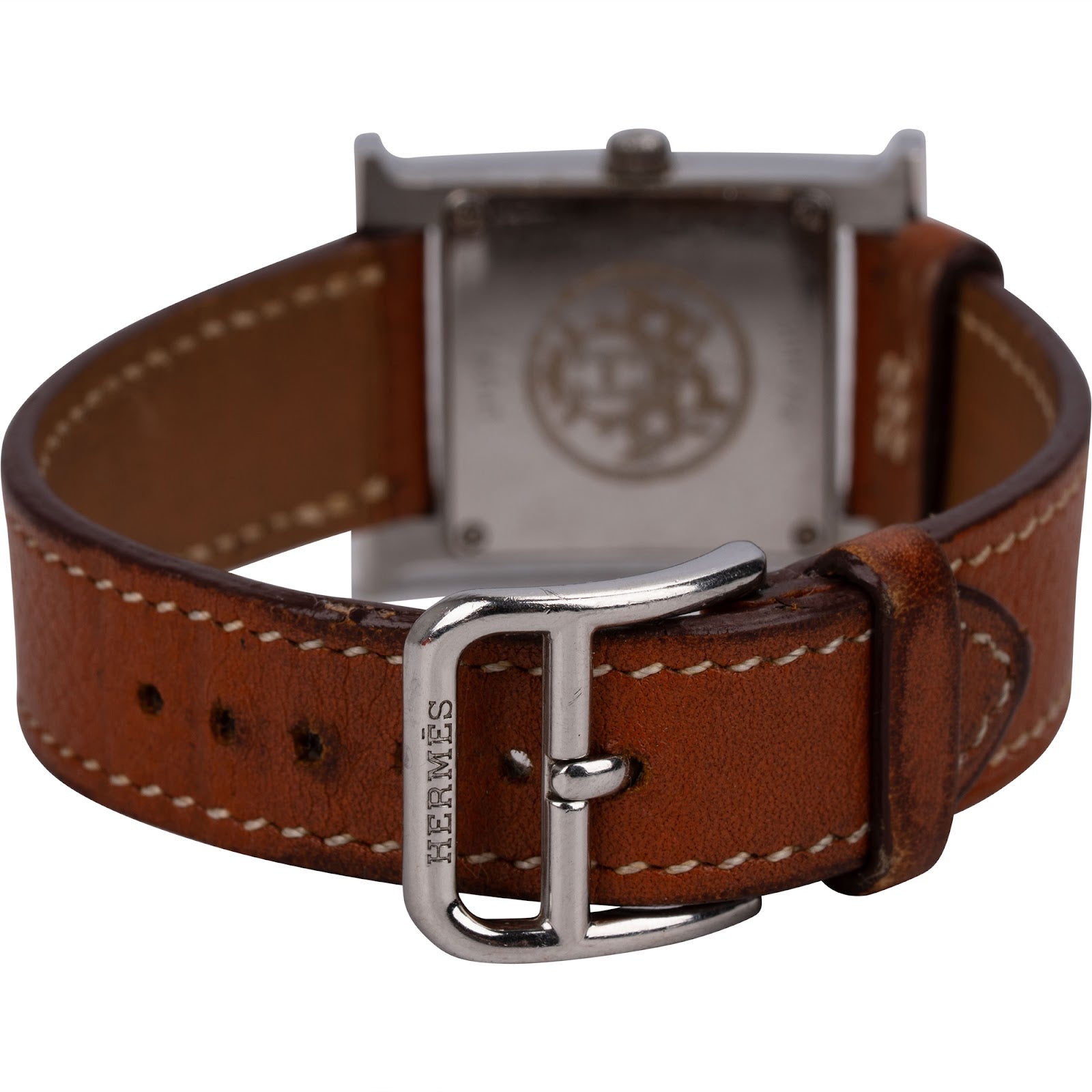 Hermès Silver Tone Heure H HH1.210 Damenuhr