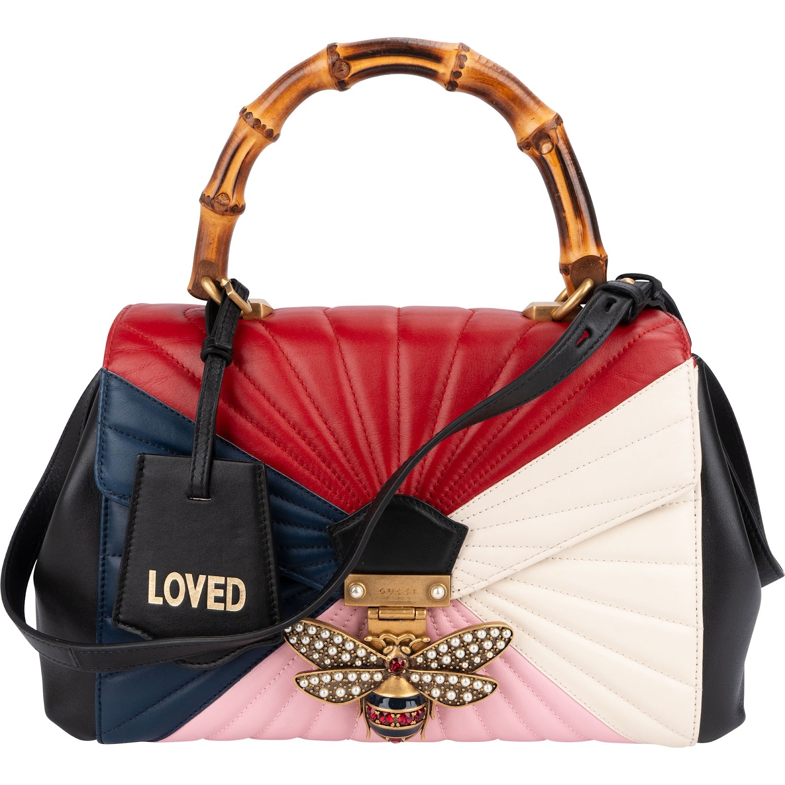 Gucci Multicolor Quilted Leather Queen Margaret Handbag