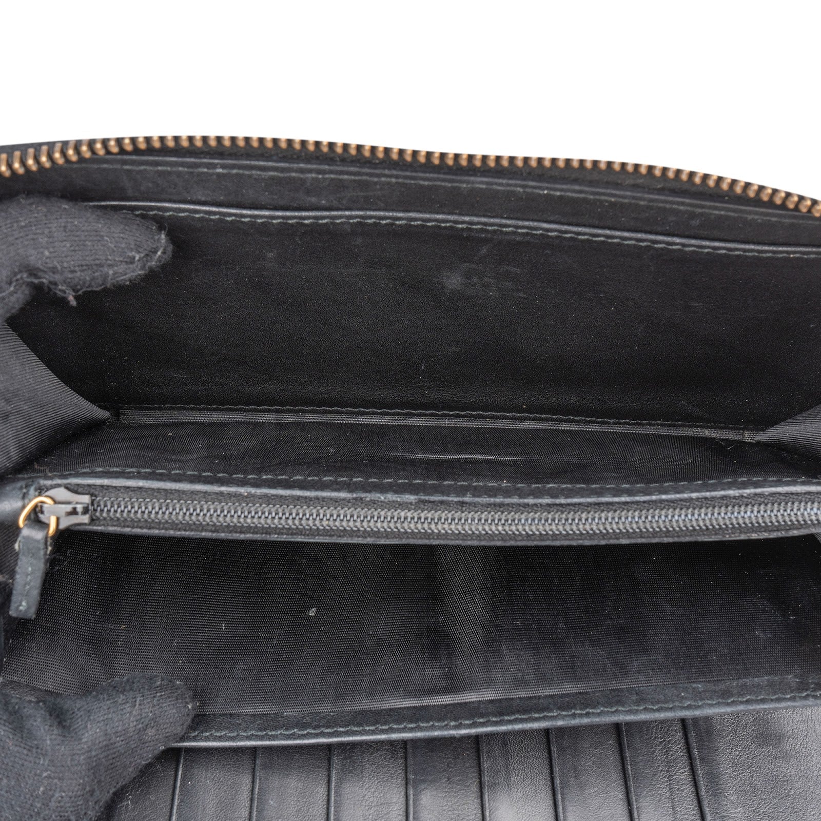 Gucci Monogram GG Marmont Matelassé Zip Around Organizer Wallet