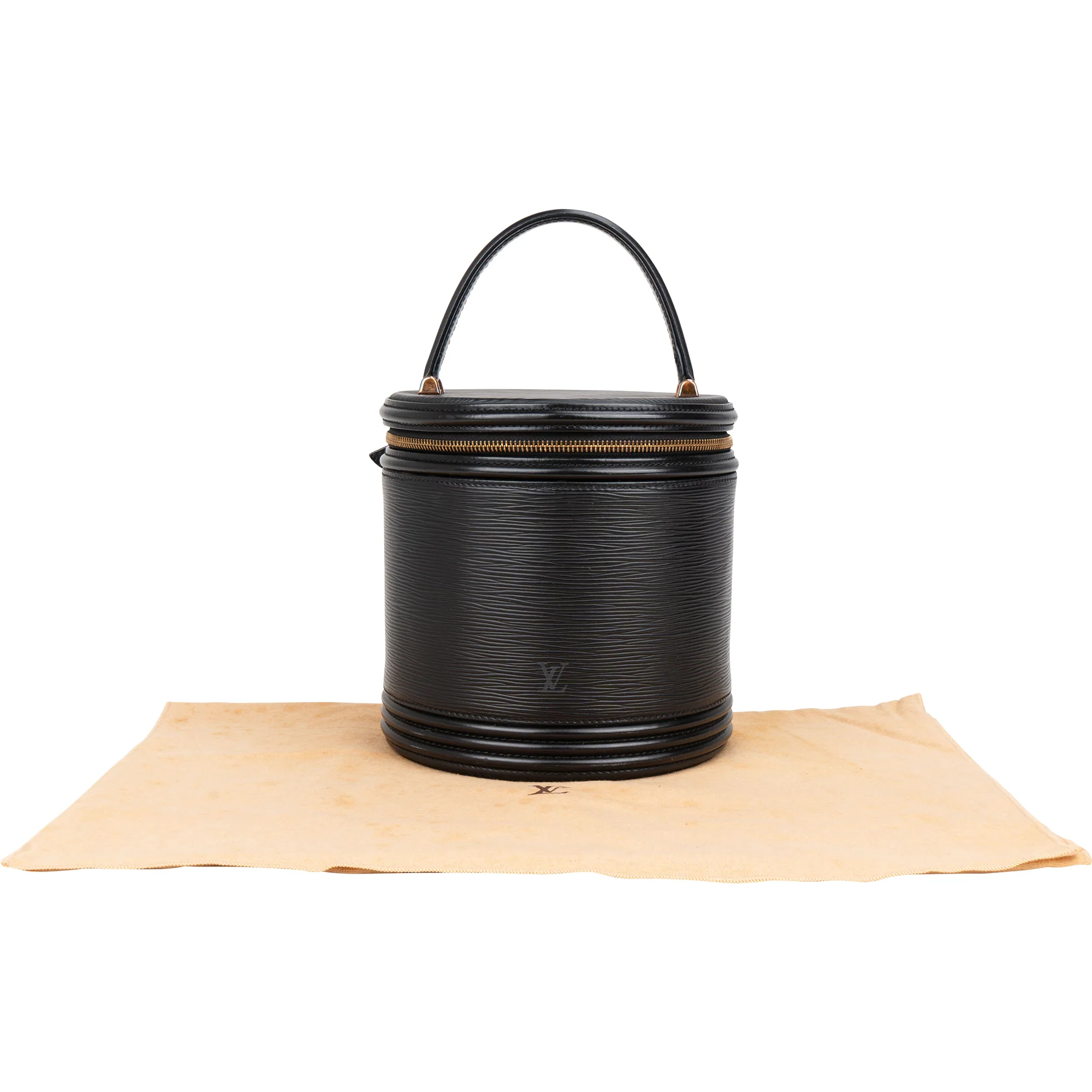 Louis Vuitton Noir Epi Leather Cannes Vanity Handbag