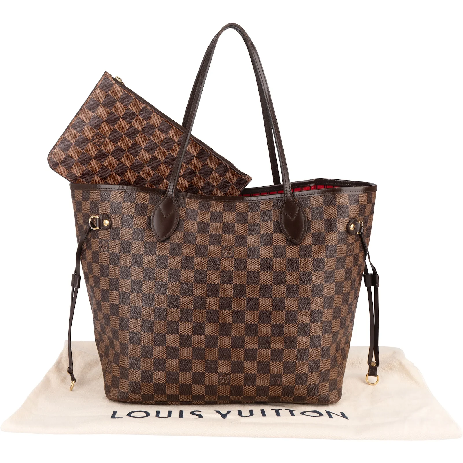 Louis Vuitton Monogram Damier Ebene Neverfull MM Shopper