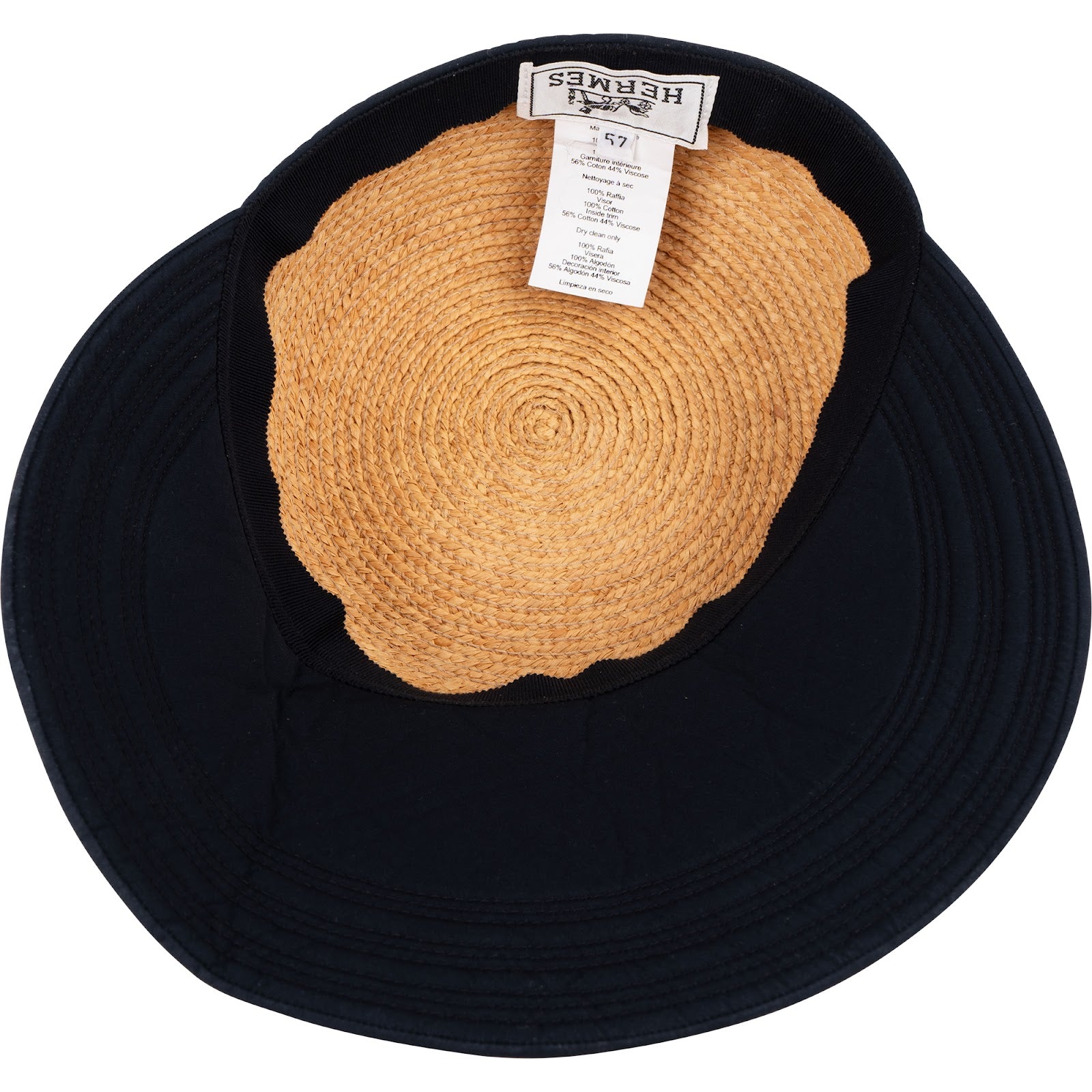 Hermès Multicolor Raffia Hat
