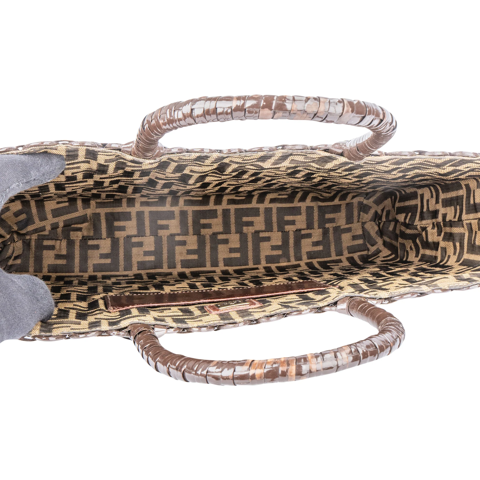 Fendi Braid Shopper Mini FF Baguette Handbag Set