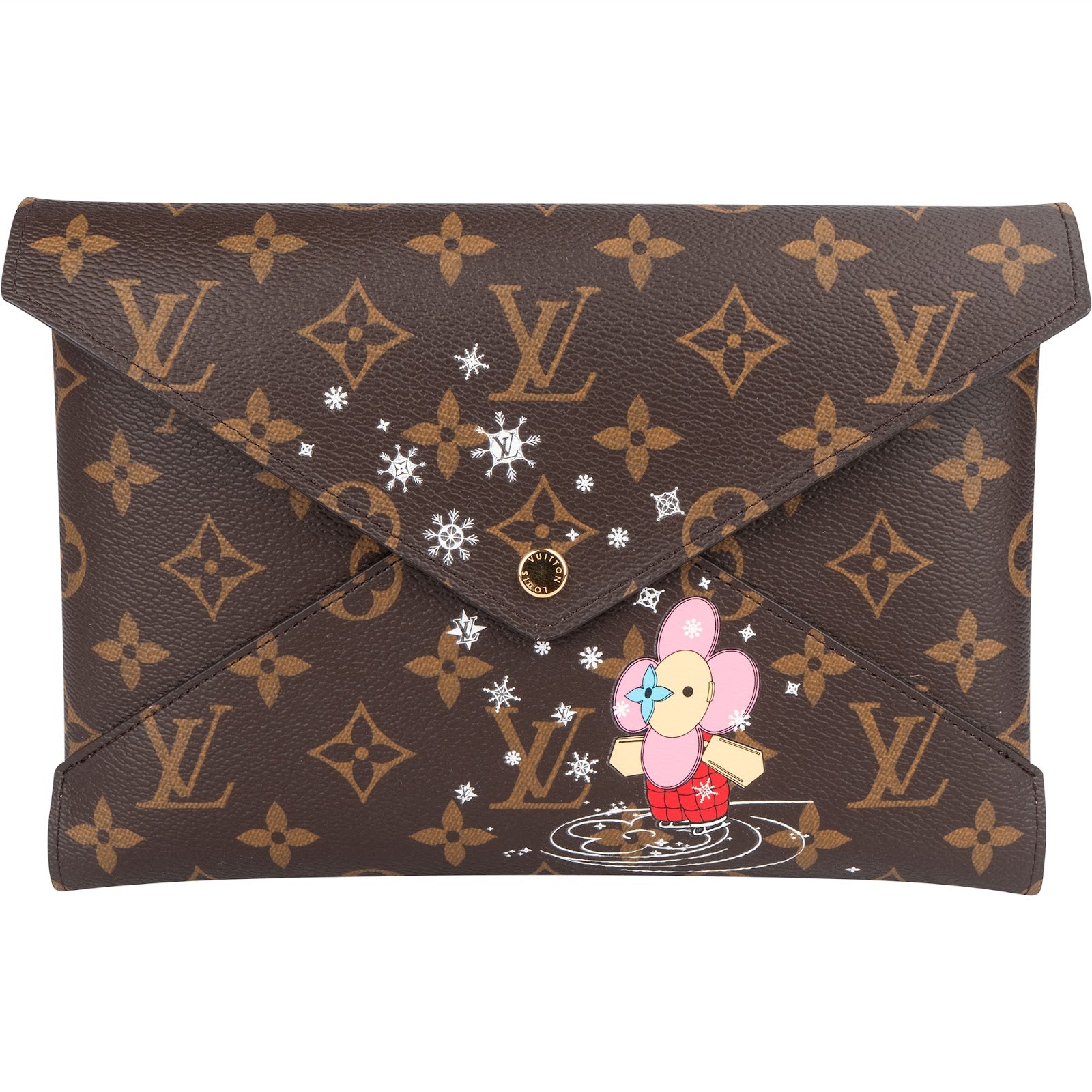 Louis Vuitton Monogram Canvas Limited Xmas Large Pochette Kirigami Clutch