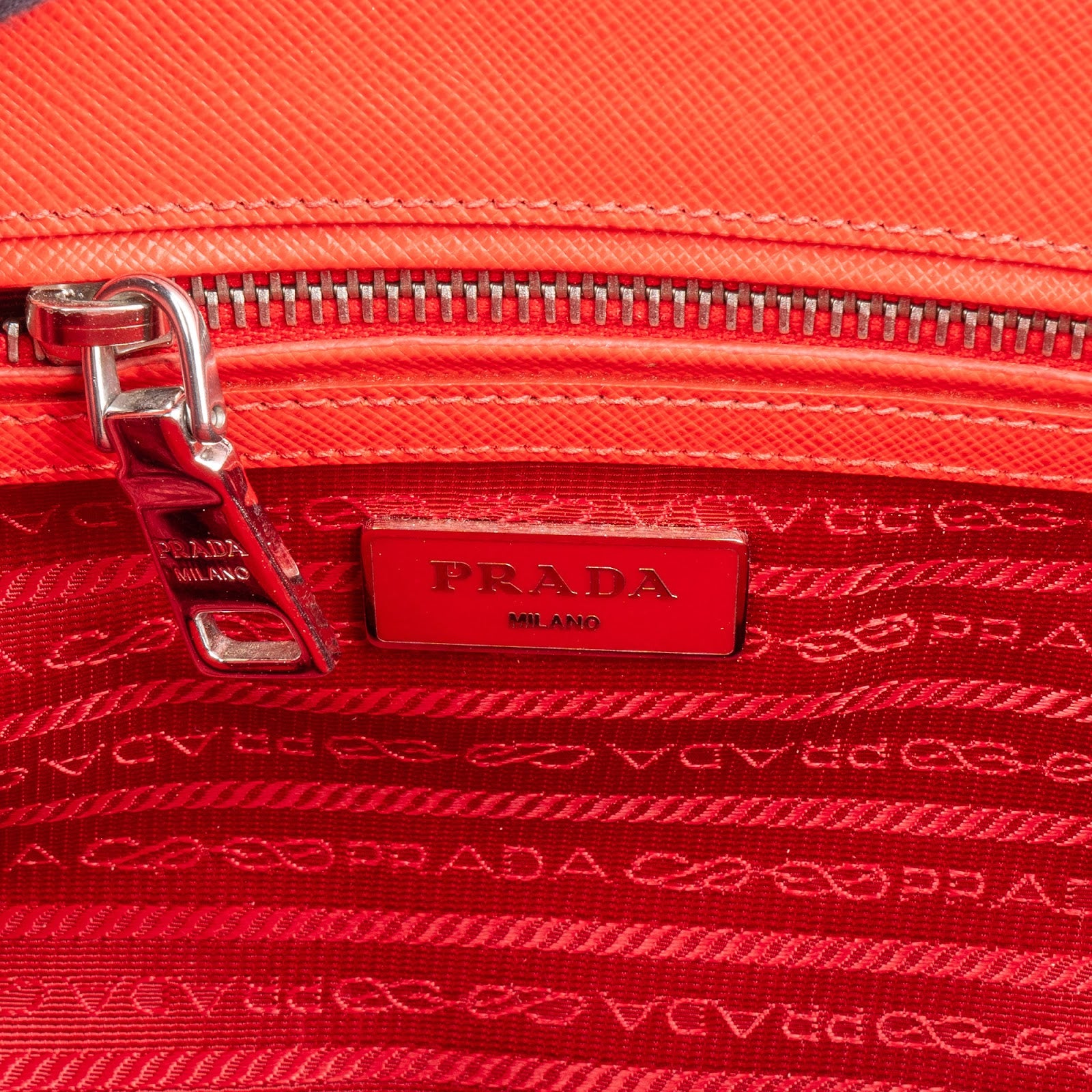 Prada – Galleria Tote-handtas in rood
