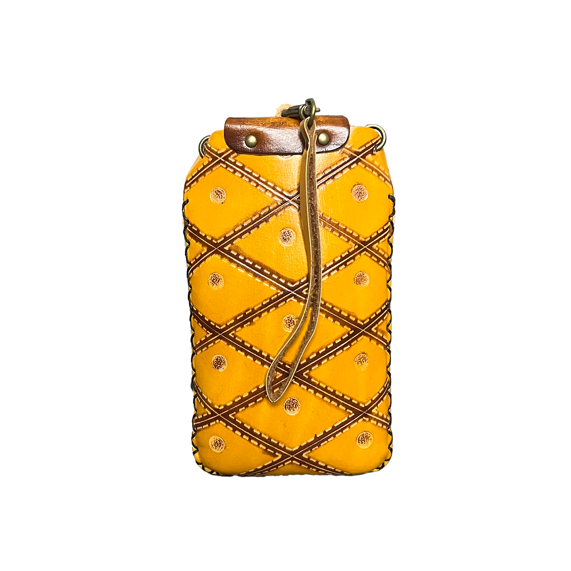 Handyhülle Leder Ananas