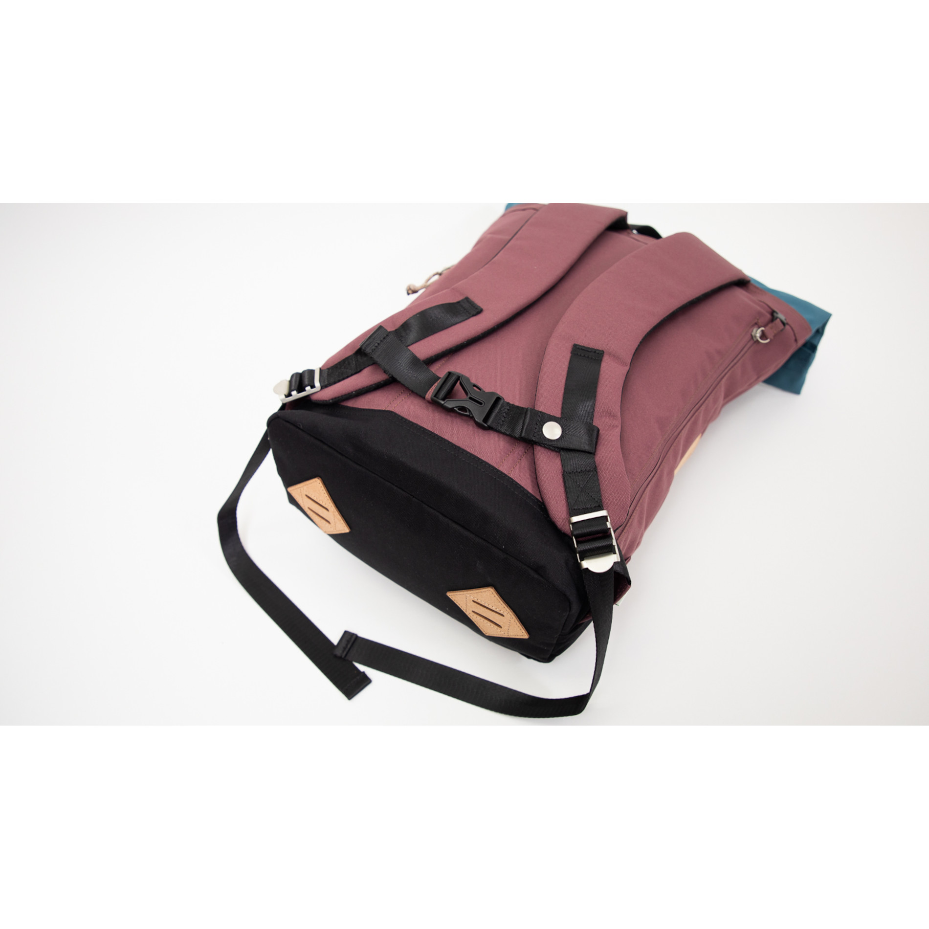Christopher Reborn Backpack - plum x denim